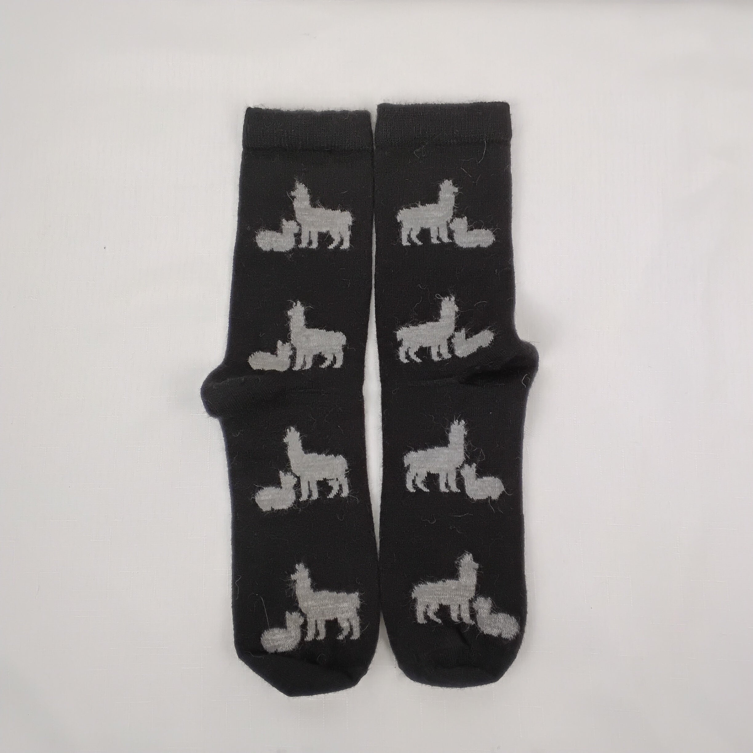 Alpaca Mom and Cria socks