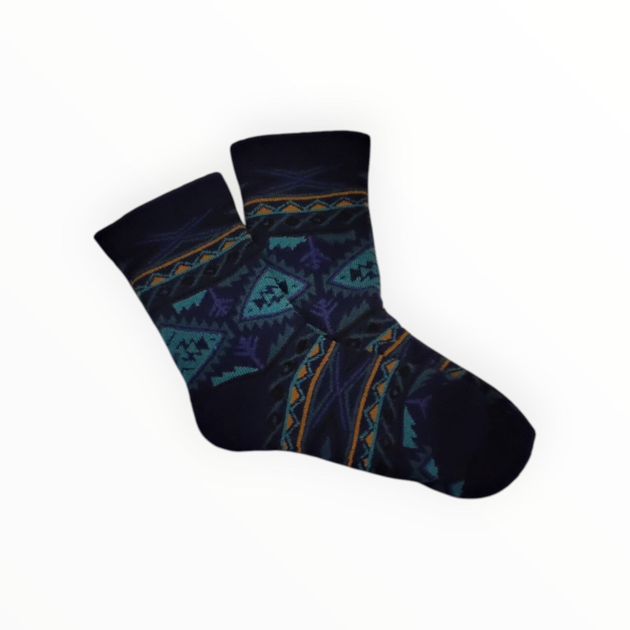 Alpaca Ethnic Diamond Pattern Socks