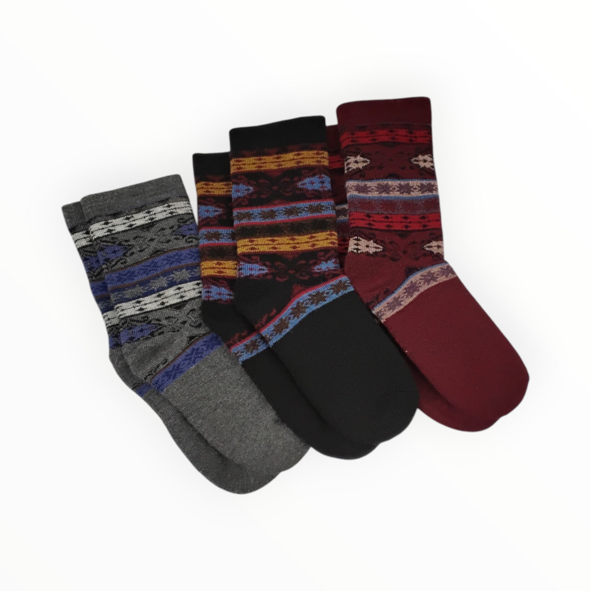 Alpaca Southern Diamond Pattern Socks