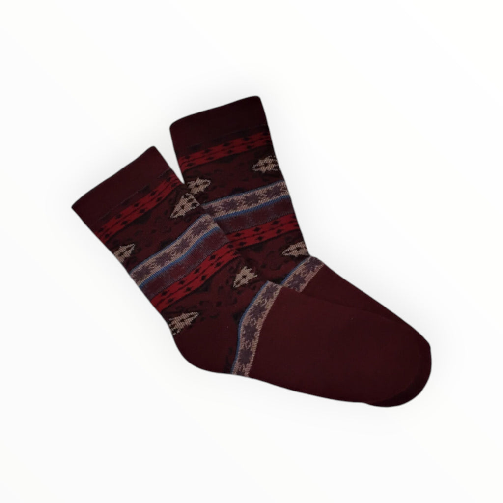 Alpaca Southern Diamond Pattern Socks