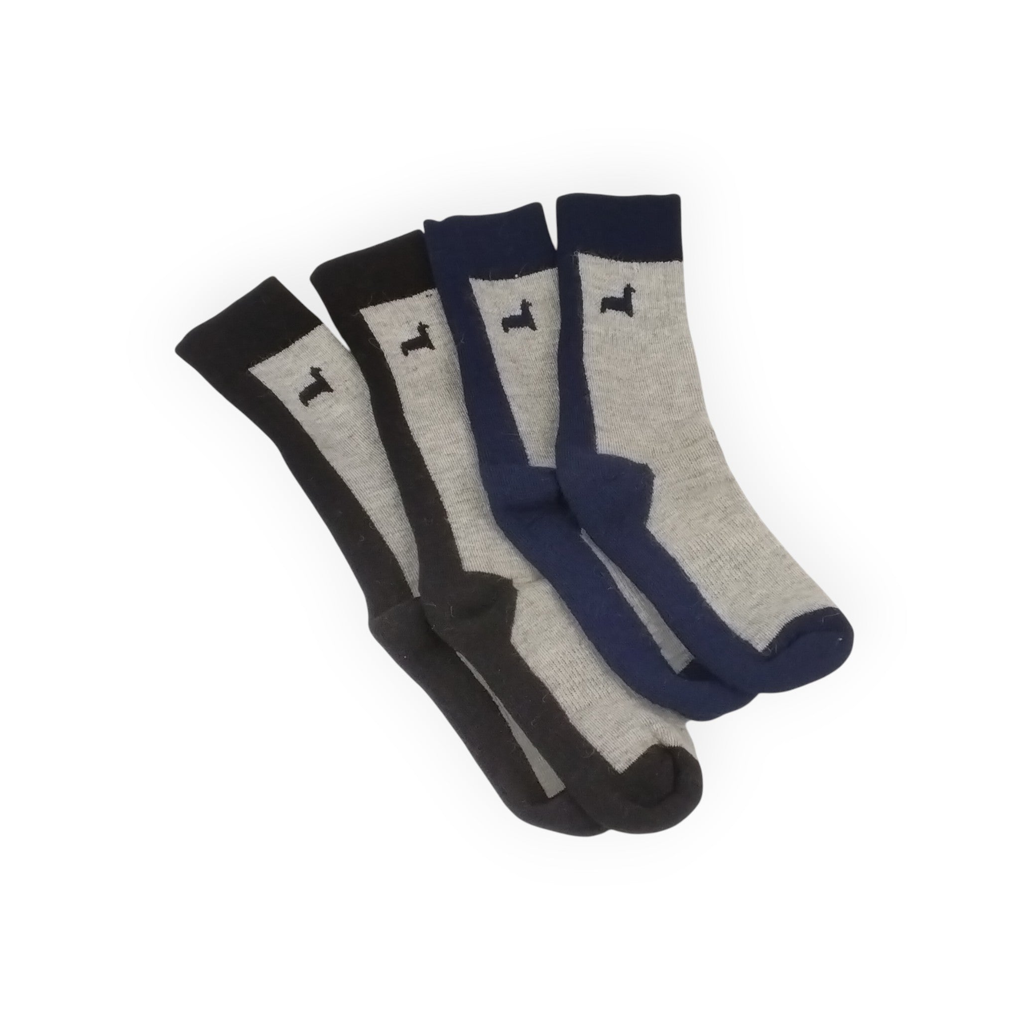Over-the-Calf Hiking Socks with Alpaca Silhouette