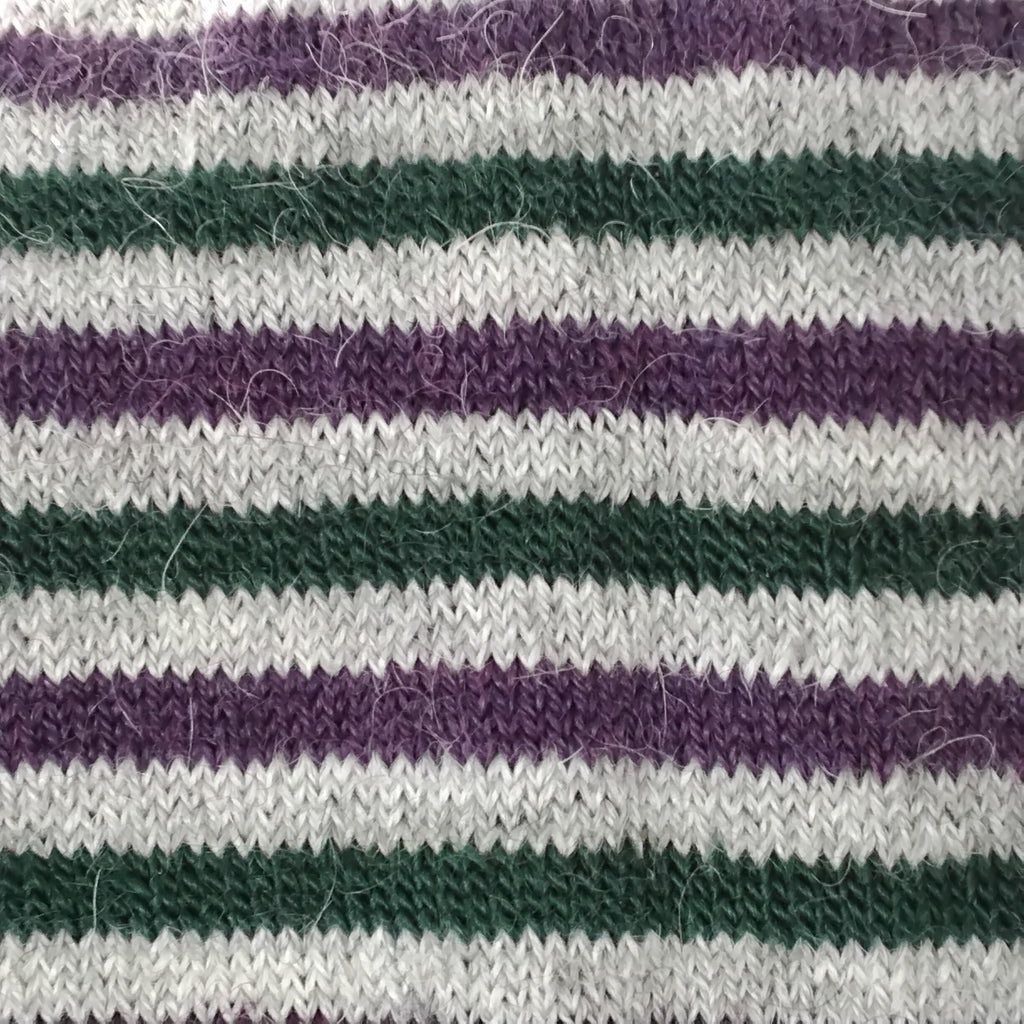 Alpaca Striped Crew Socks