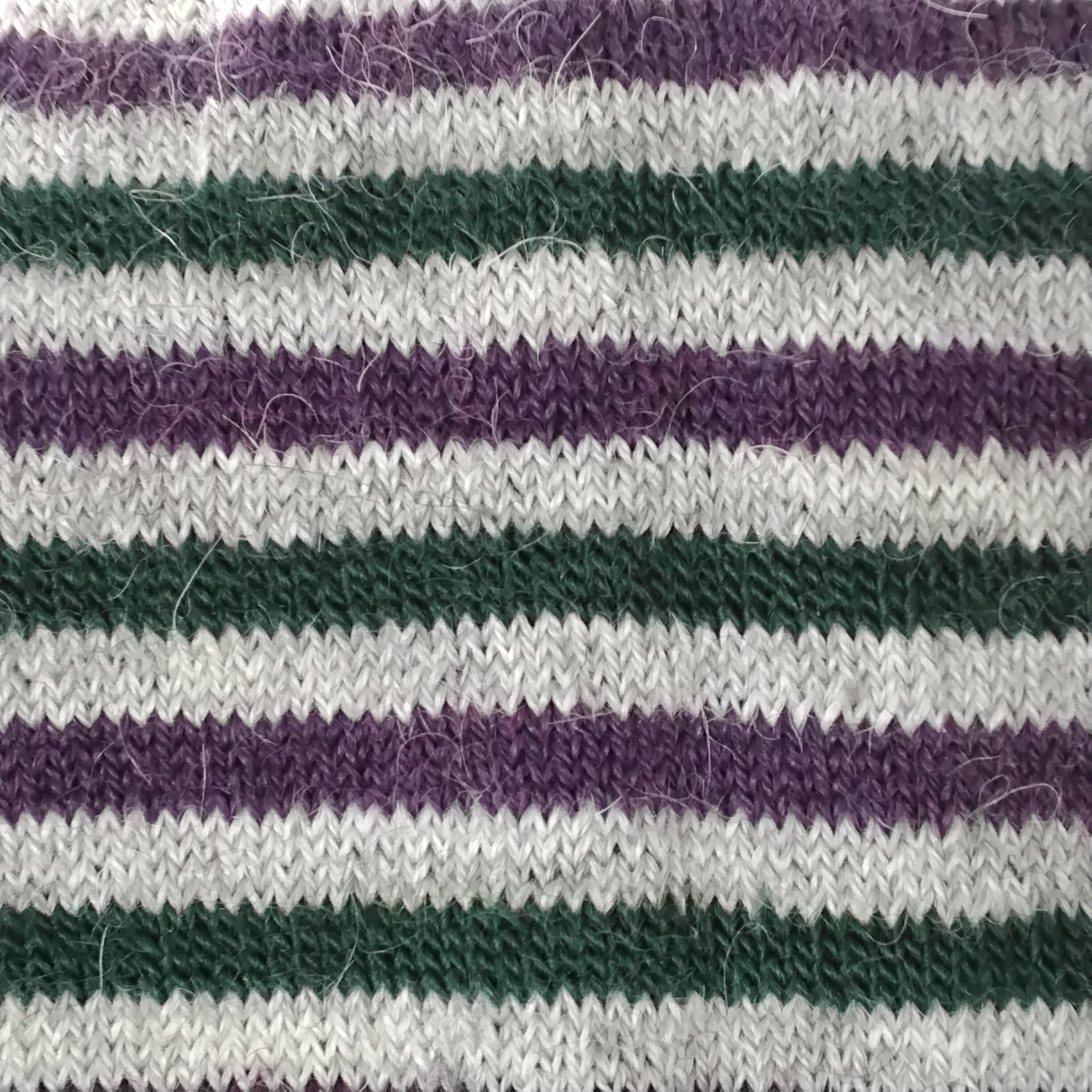 Alpaca Striped Crew Socks