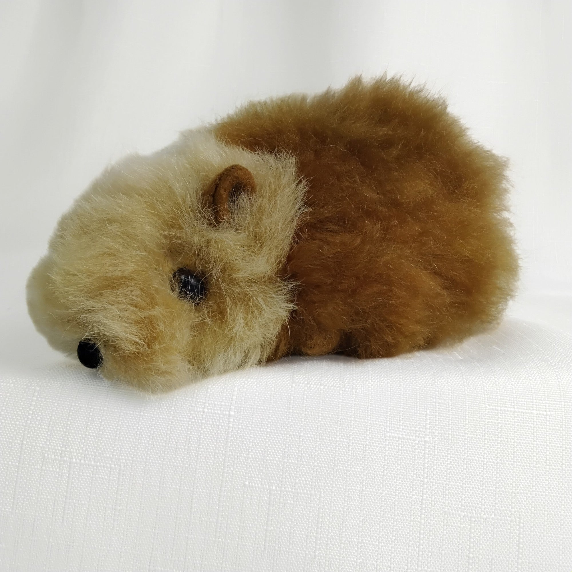 Medium Guinea Pig Stuffed Animal Alpaca Fluff in Natural Colors