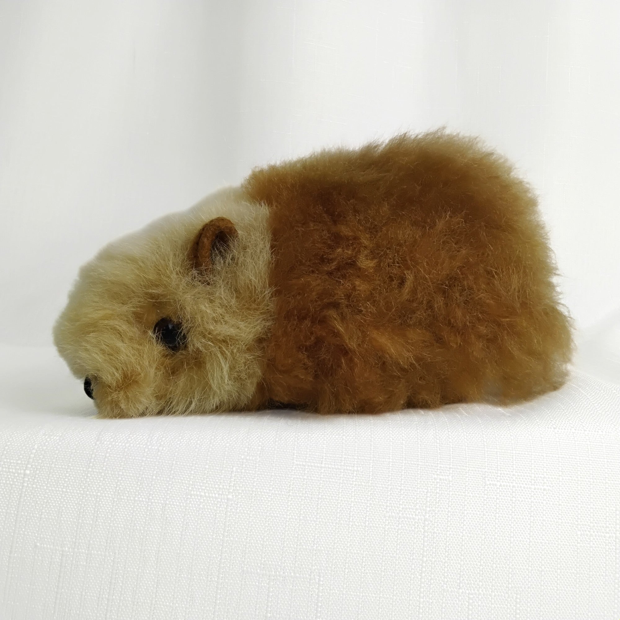 Medium Guinea Pig Stuffed Animal Alpaca Fluff in Natural Colors