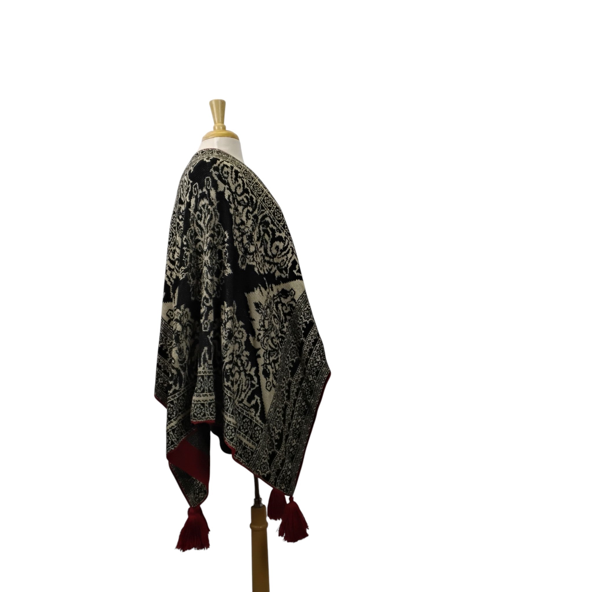 Bella Cape with Red Tassels