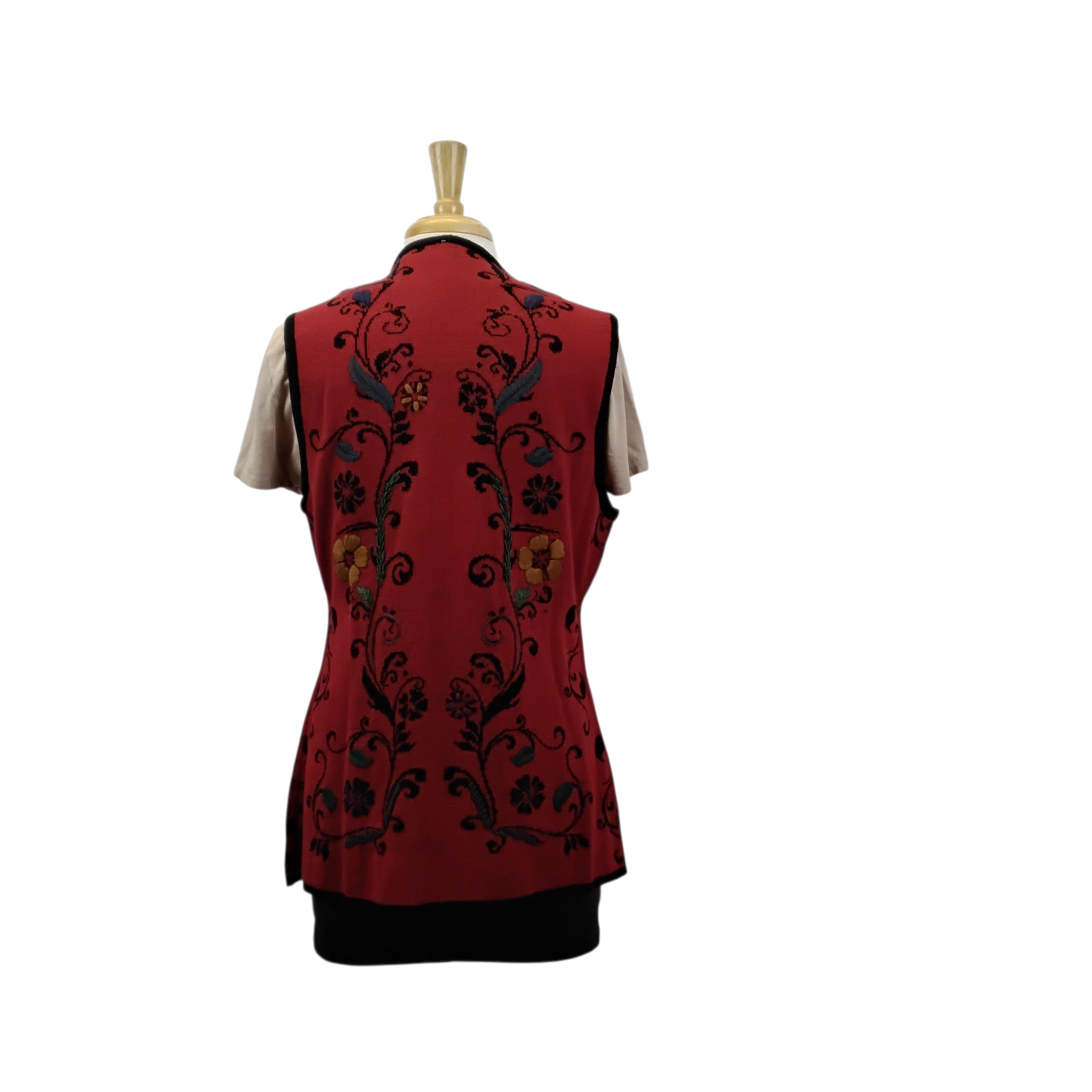 Flowered Sweater Vest