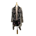 Fantasia Long Sweater with Embroidery and Brocade Designs
