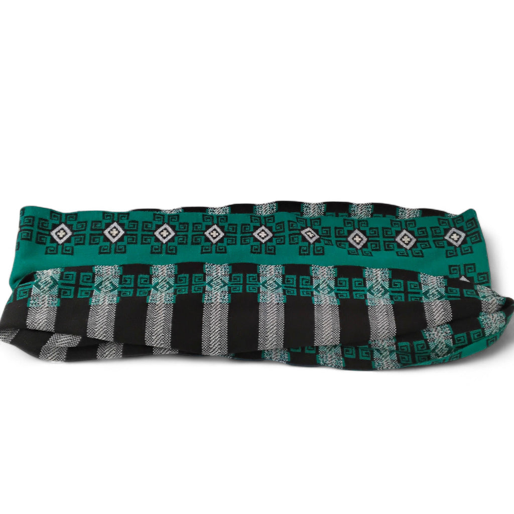 Jade Diamond Design Knit Infinity Scarf