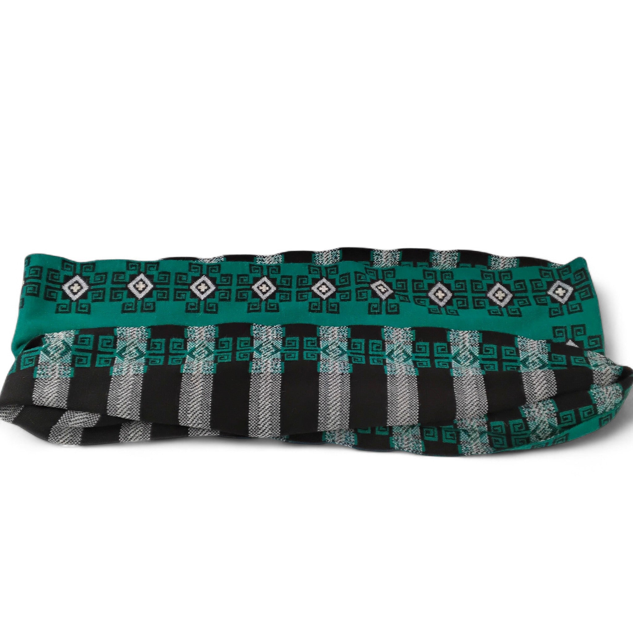 Jade Diamond Design Knit Infinity Scarf