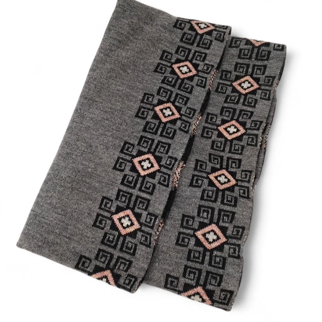 Grey Diamond Infinity Scarf