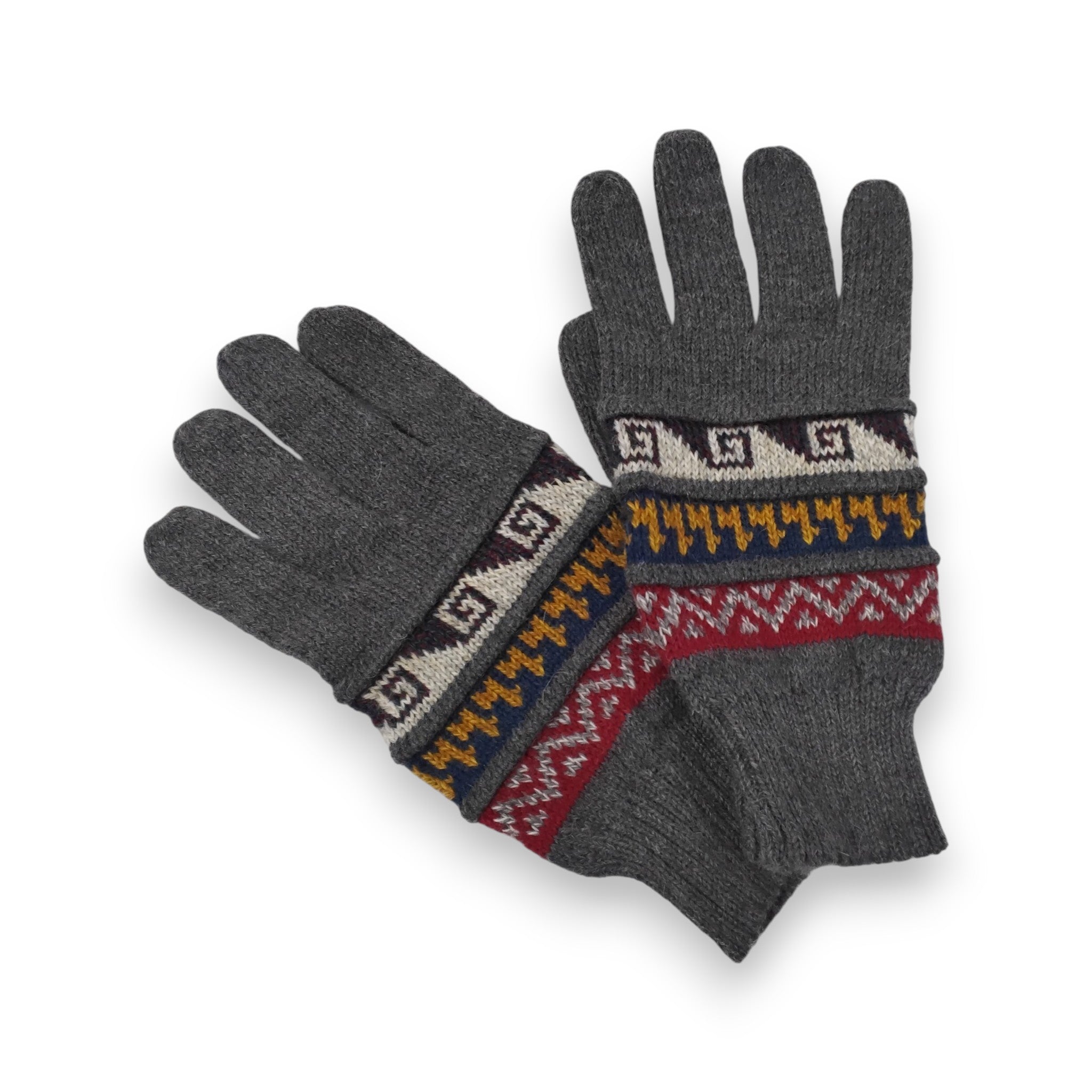 Multi-Color Alpaca Gloves