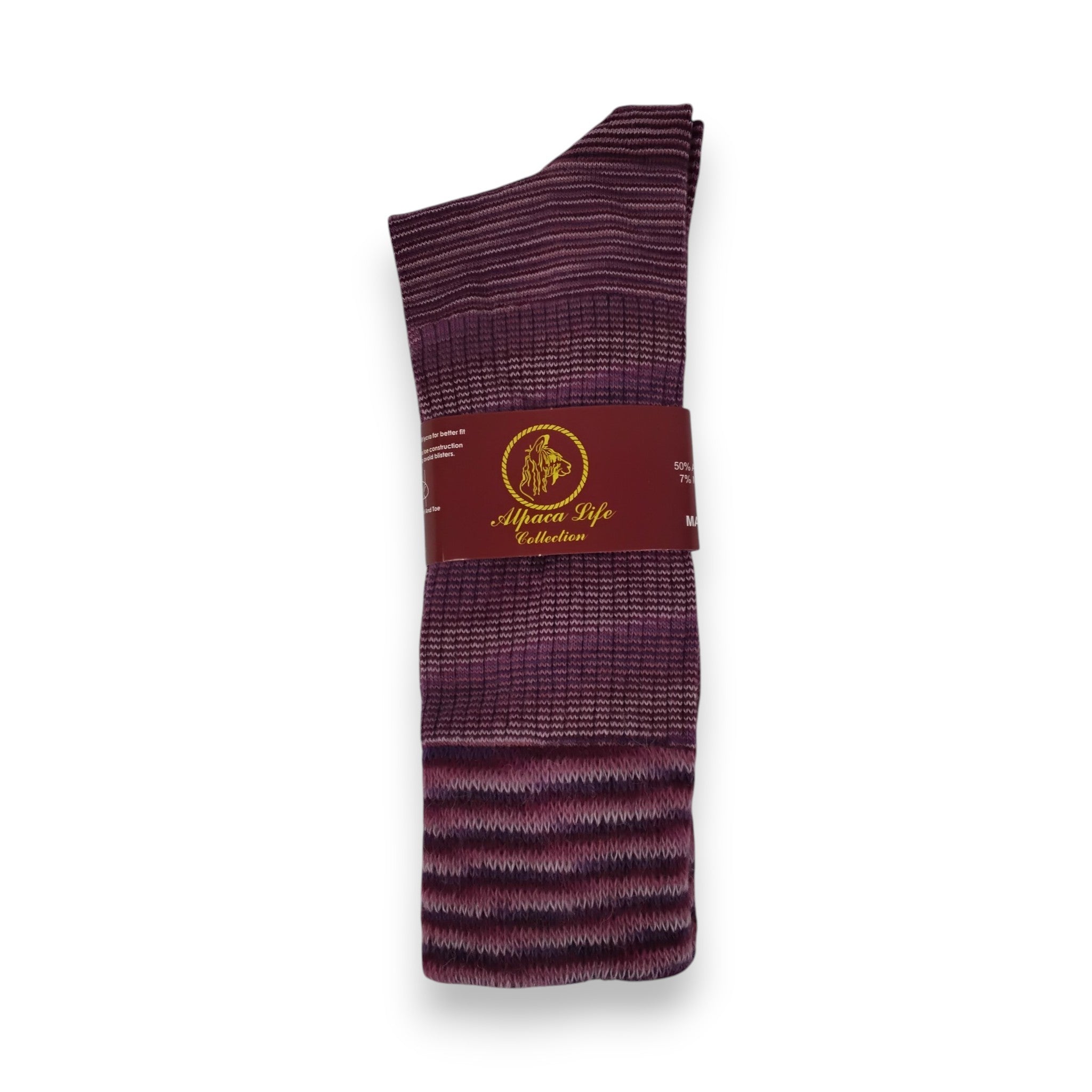 Everyday Lightweight Alpaca Blend Knee Socks - Vintage Stripes