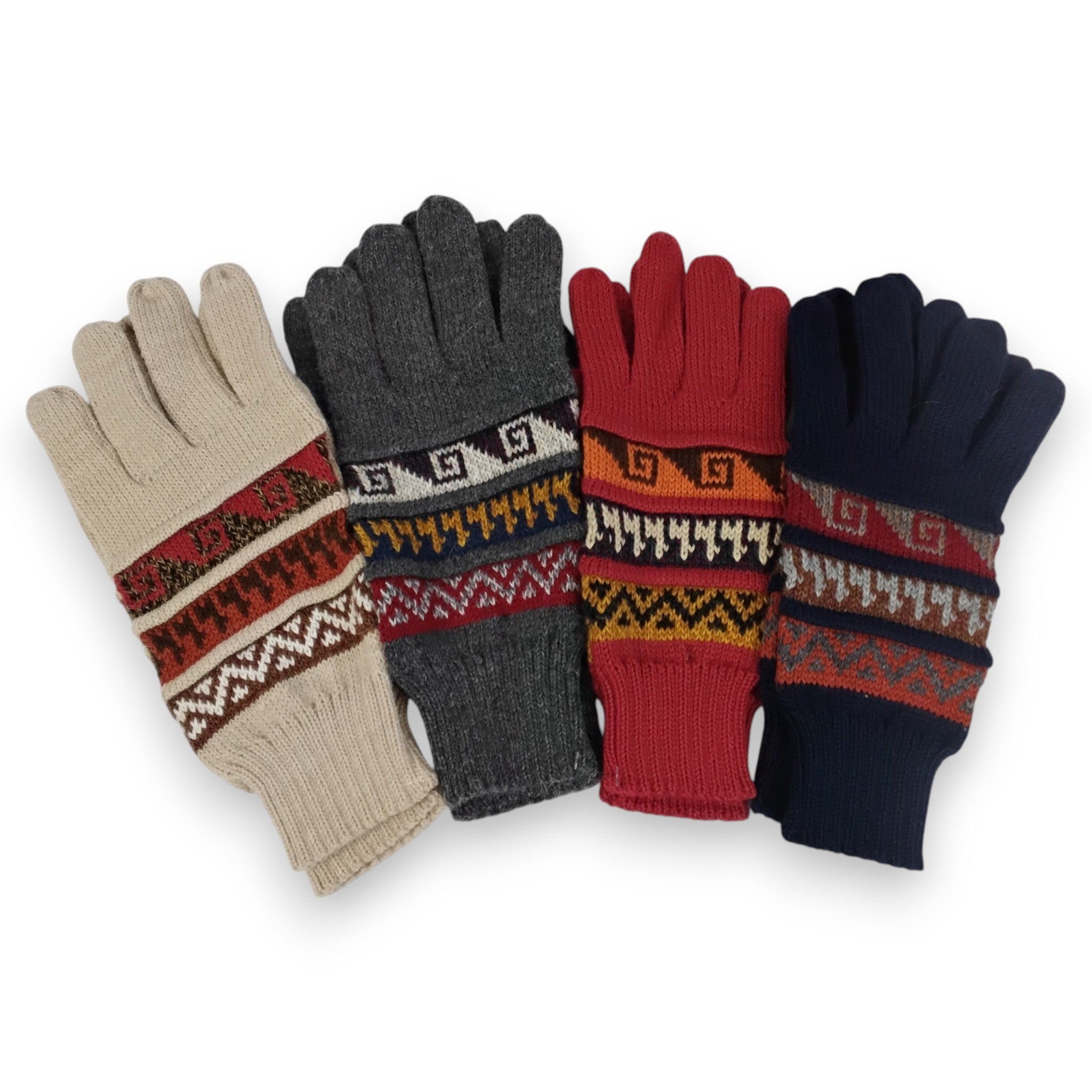 Multi-Color Alpaca Gloves