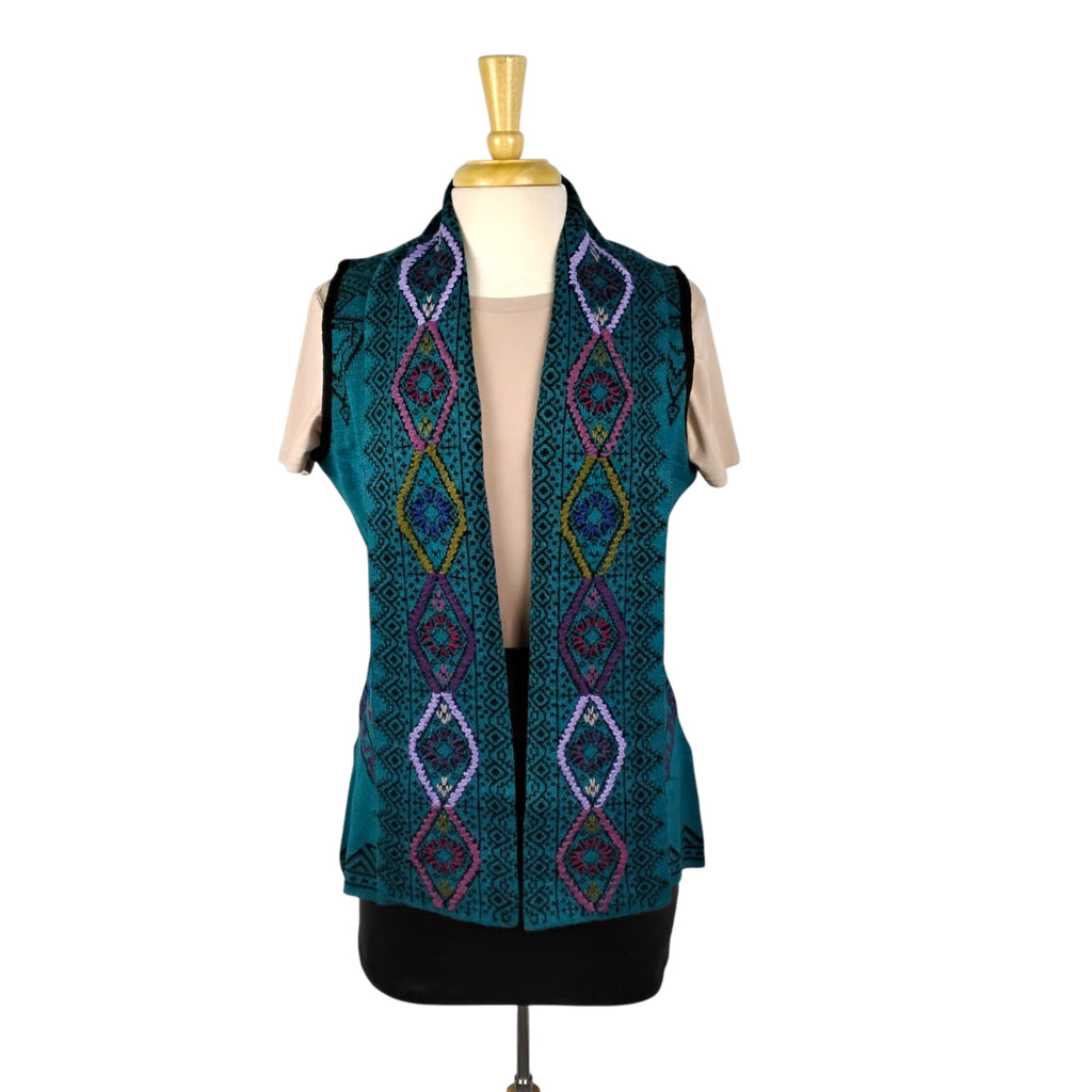 Olivia Design Short Open Front Sweater Vest