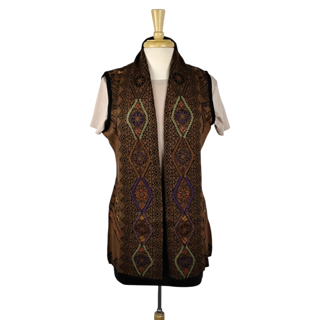 Olivia Design Short Open Front Sweater Vest