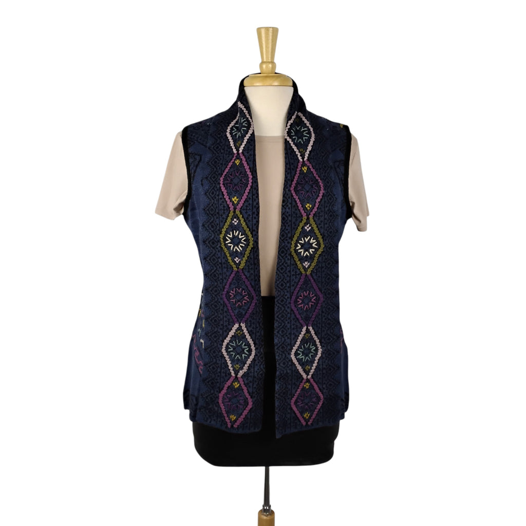 Olivia Design Short Open Front Sweater Vest