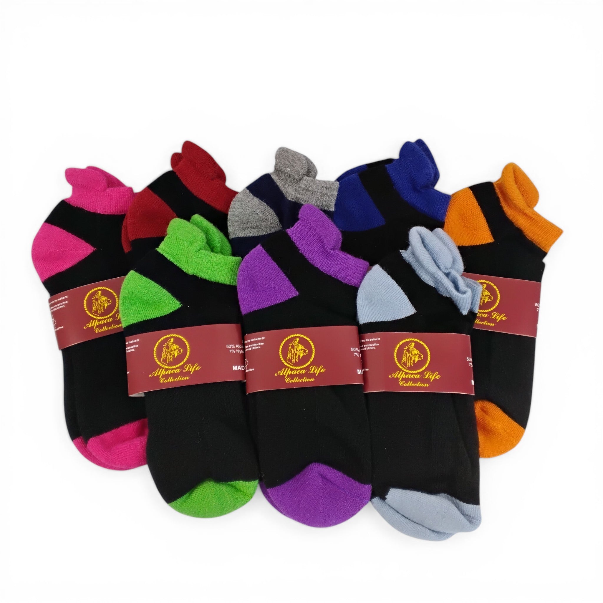 Alpaca Life Collection  low-rise athletic socks with ankle tab