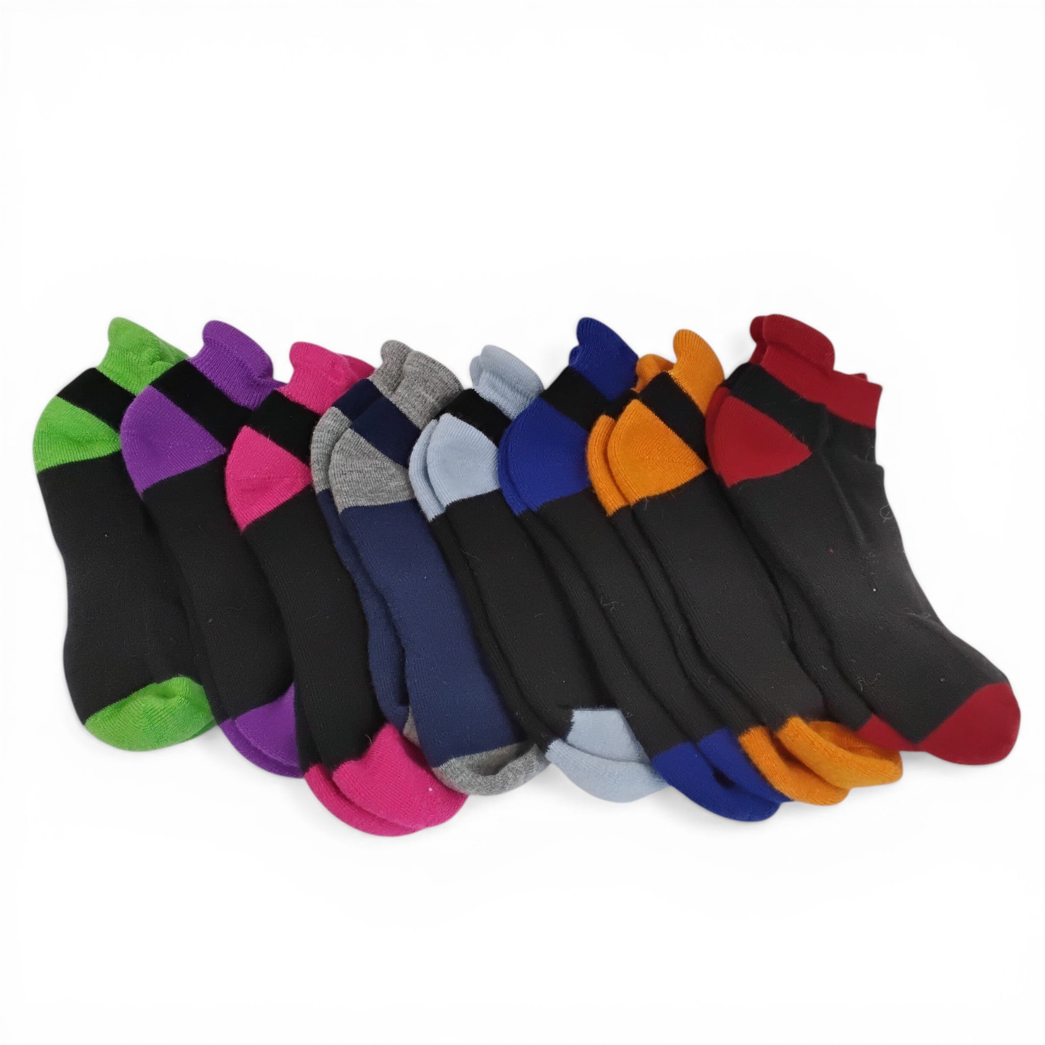 Low Rise Athletic Socks with Heel Tab