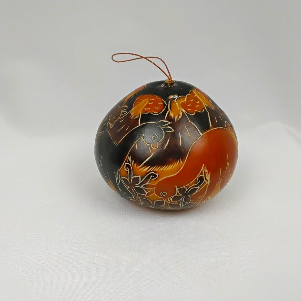 Premium Hand-Painted Nativity Gourd Ornament