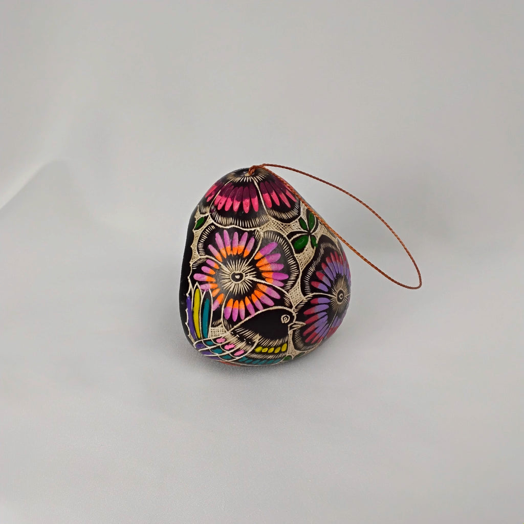 Premium Hand-Painted Nativity Gourd Ornament