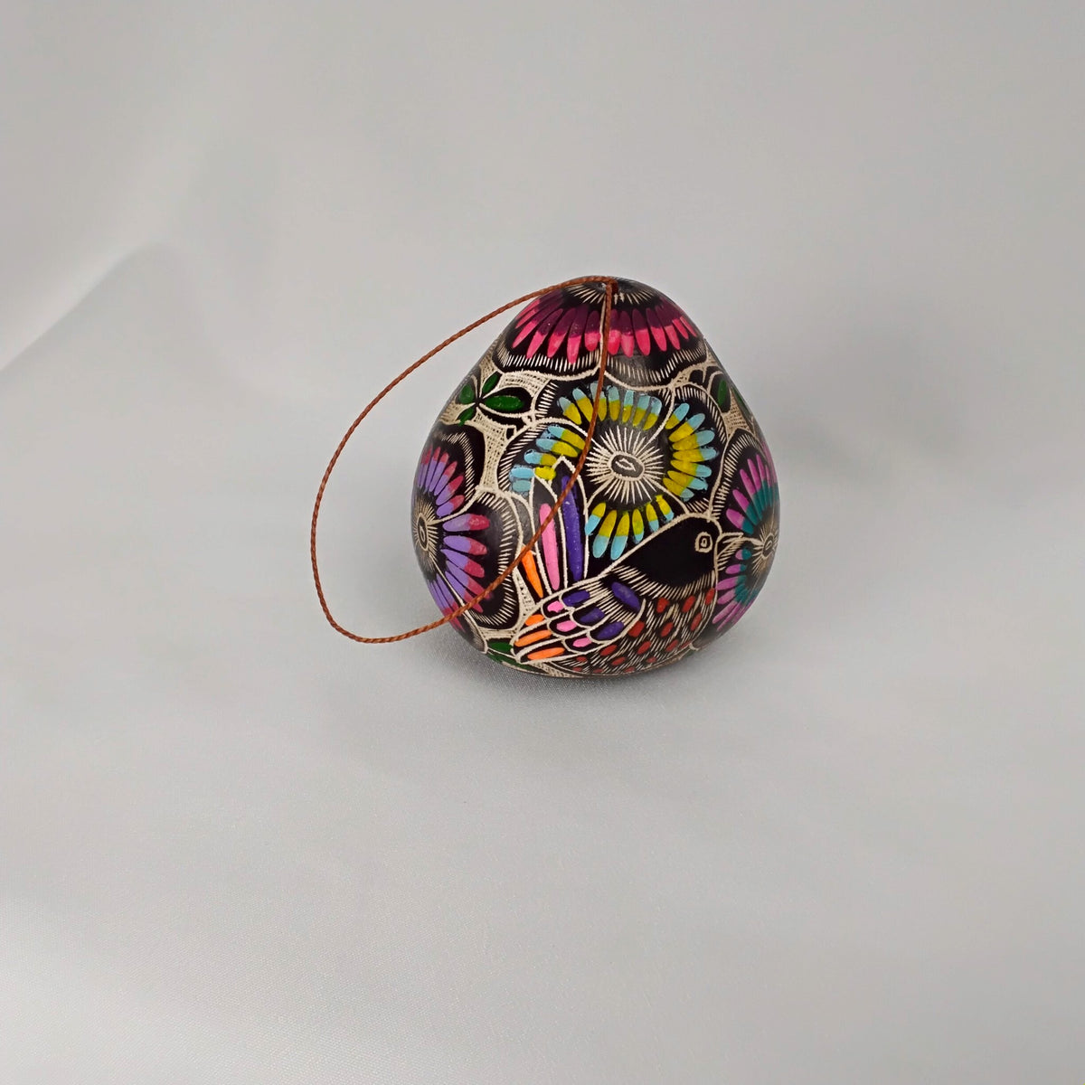 Premium Hand-Painted Nativity Gourd Ornament