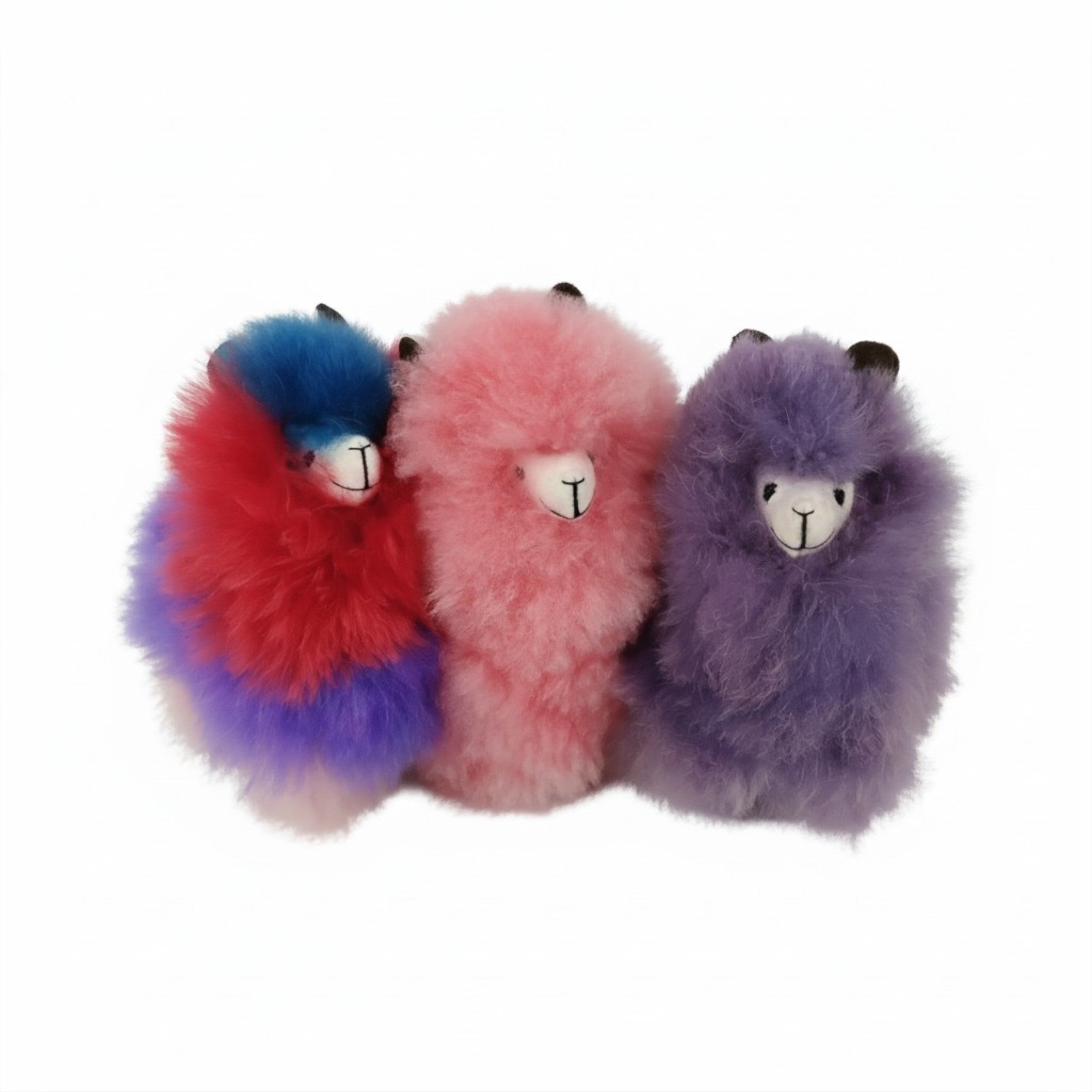 Fluffy Alpaca Toy with Child Safe Sewn-On Eyes, in Fun Colors!