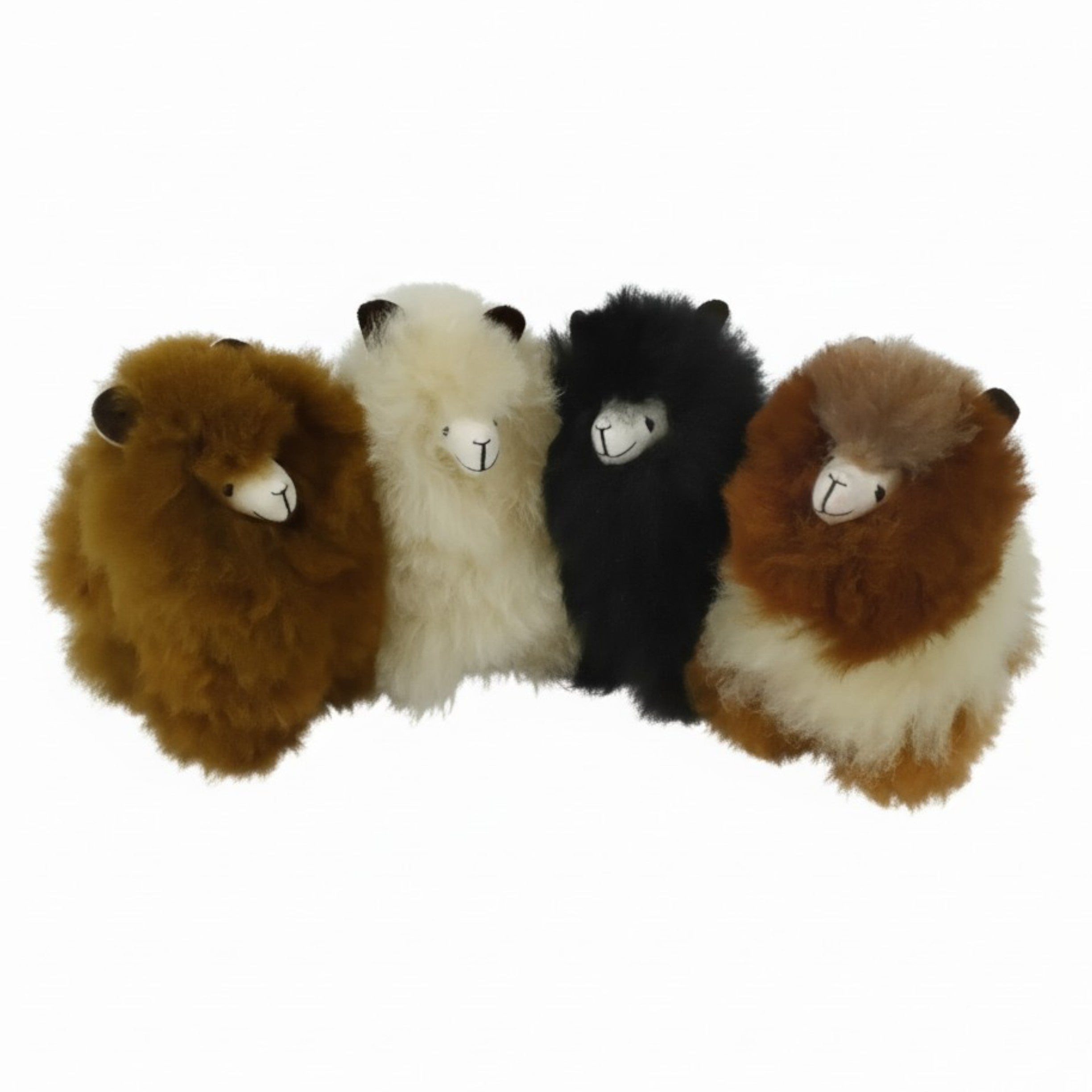 Fluffy Alpaca Toy with Child Safe Sewn-On Eyes, in Fun Colors!