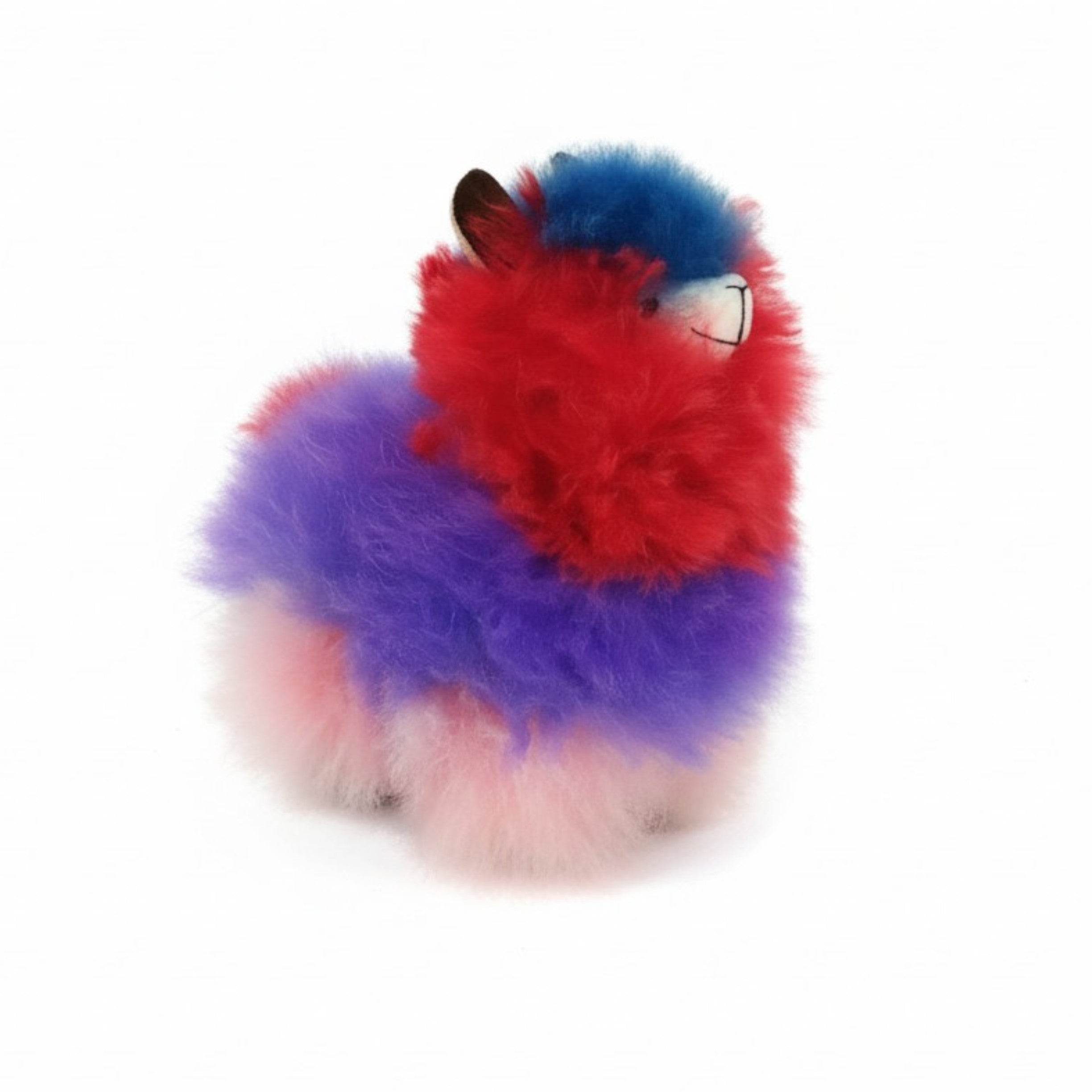 Fluffy Alpaca Toy with Child Safe Sewn-On Eyes, in Fun Colors!