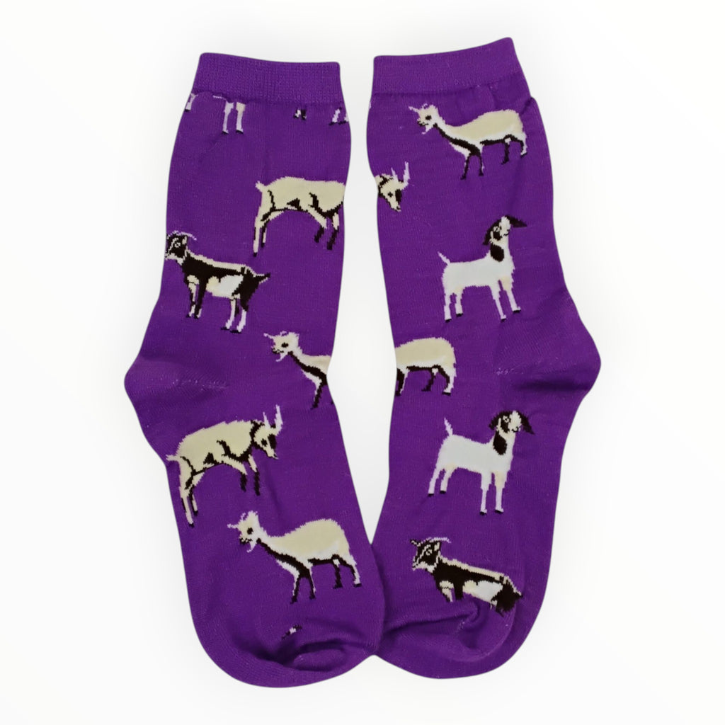 Alpaca Socks with Various Goats