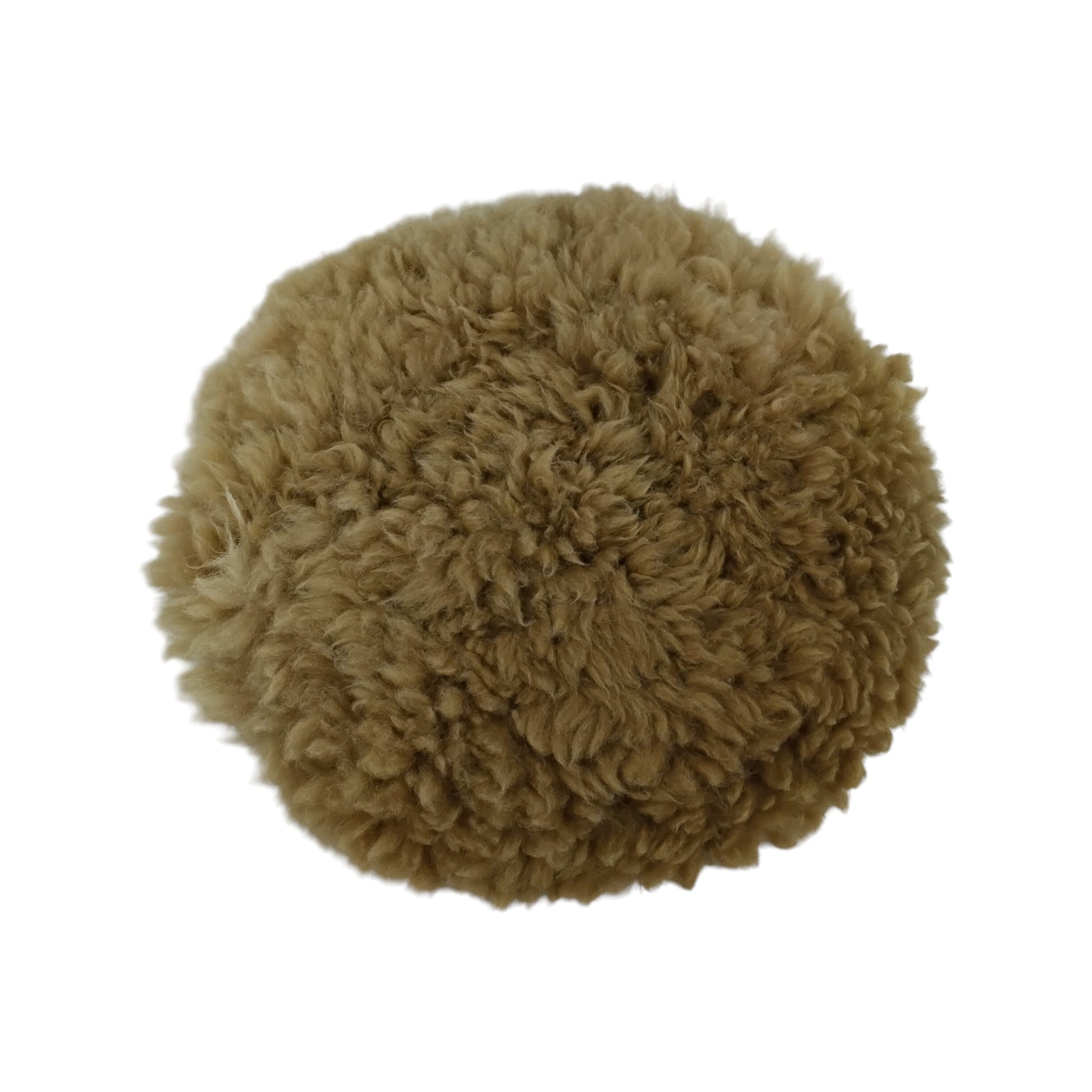 Small Round Alpaca Fur Throw Pillow Cover