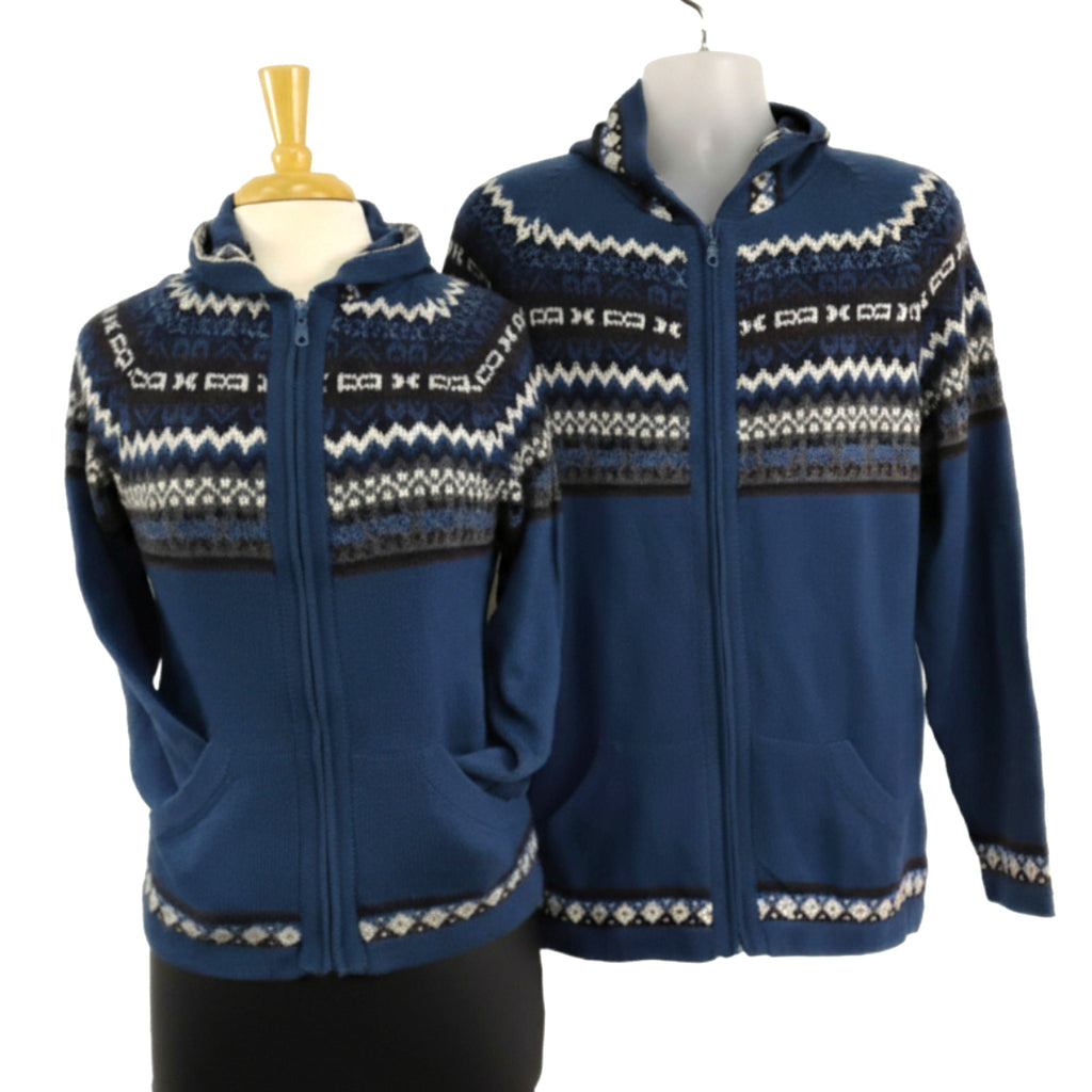 Alex Full Zip Alpaca Sweater with Hood