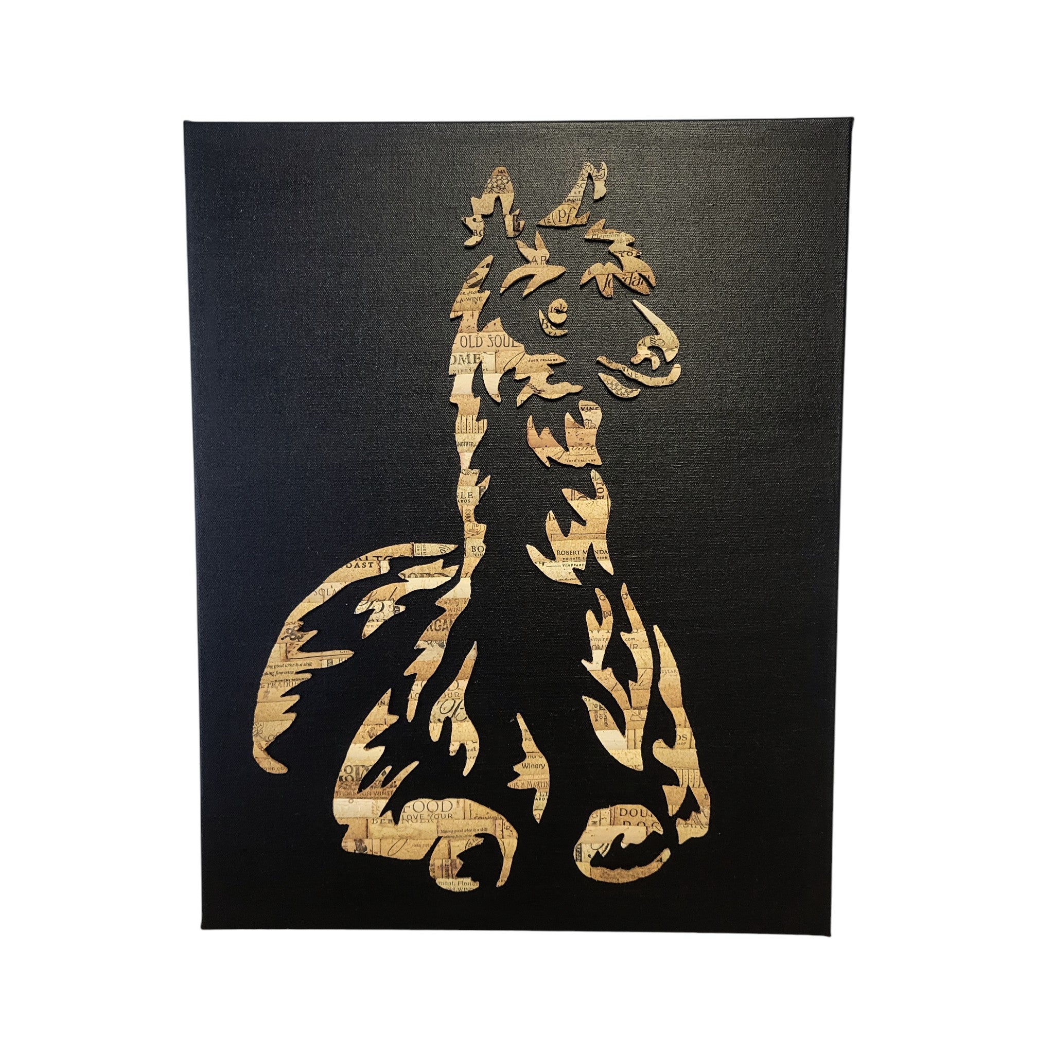 Cork Alpaca Wall Art