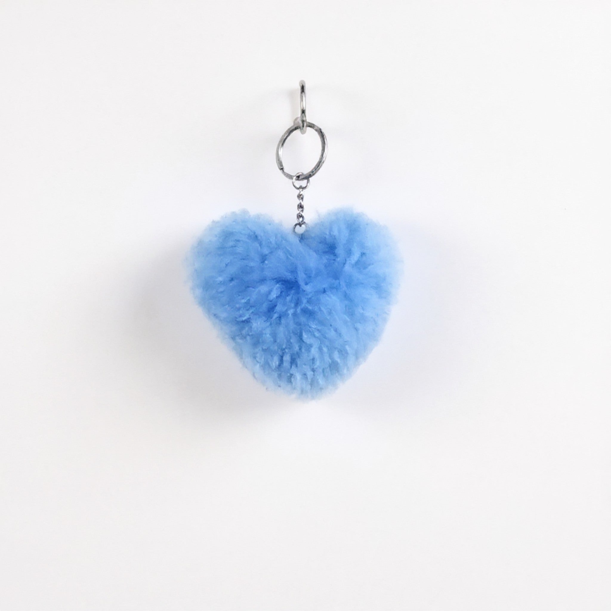 Fluffy Alpaca Heart Keychain