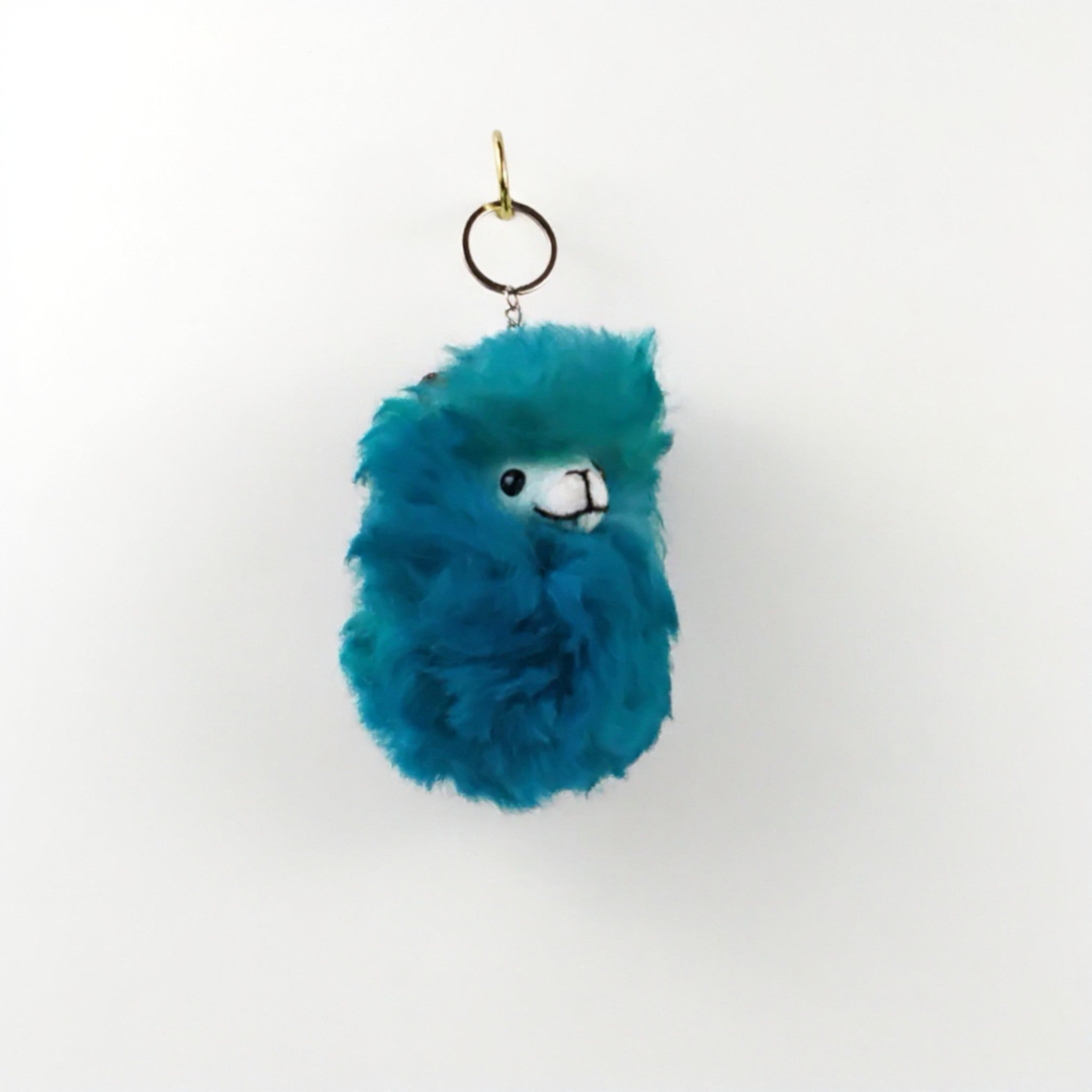 Kaleidoscope Alpaca Head Keychain