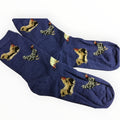 Lightweight Alpaca Socks with Chicken Design