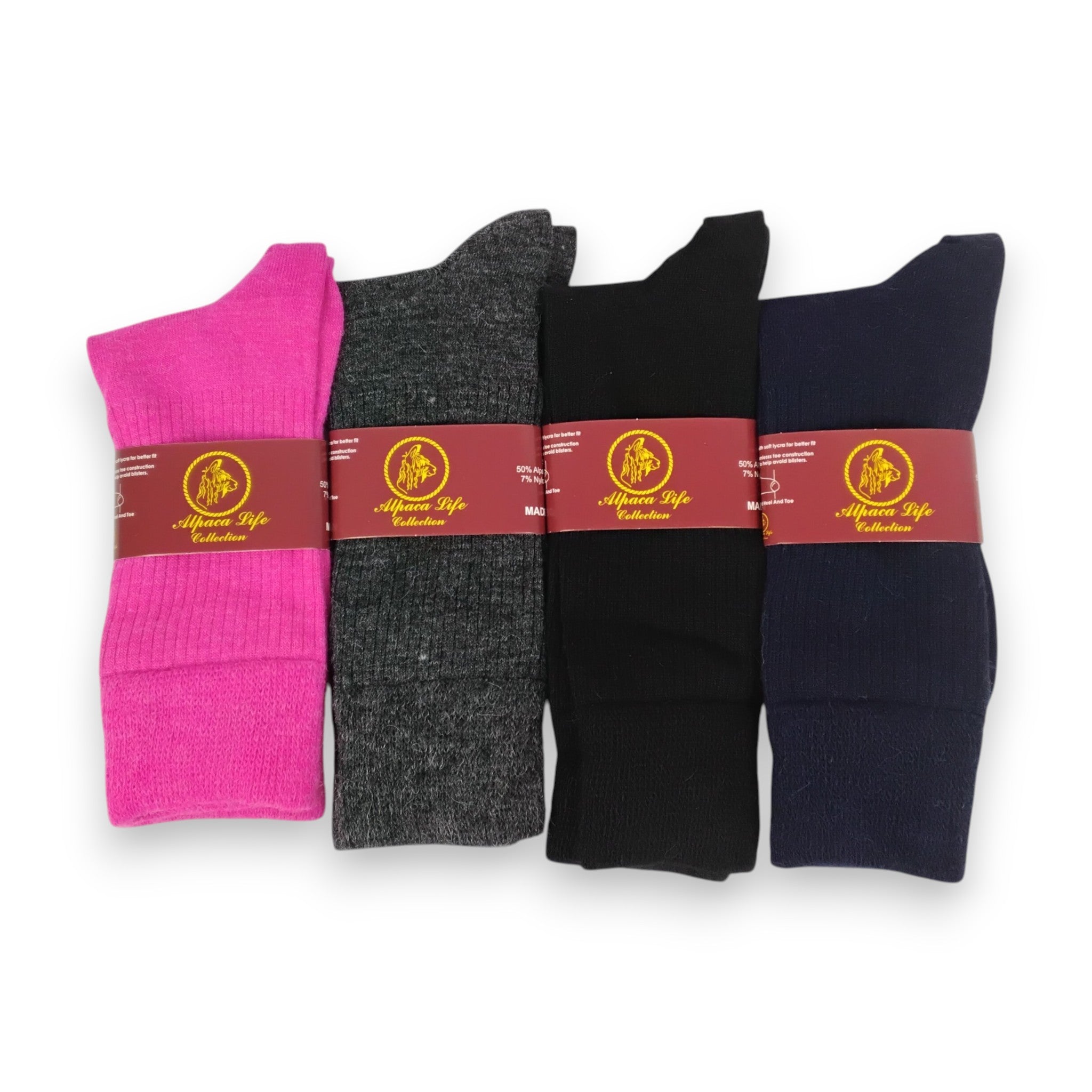 Premium Alpaca Dress Socks in Classic and Bold Solid Colors