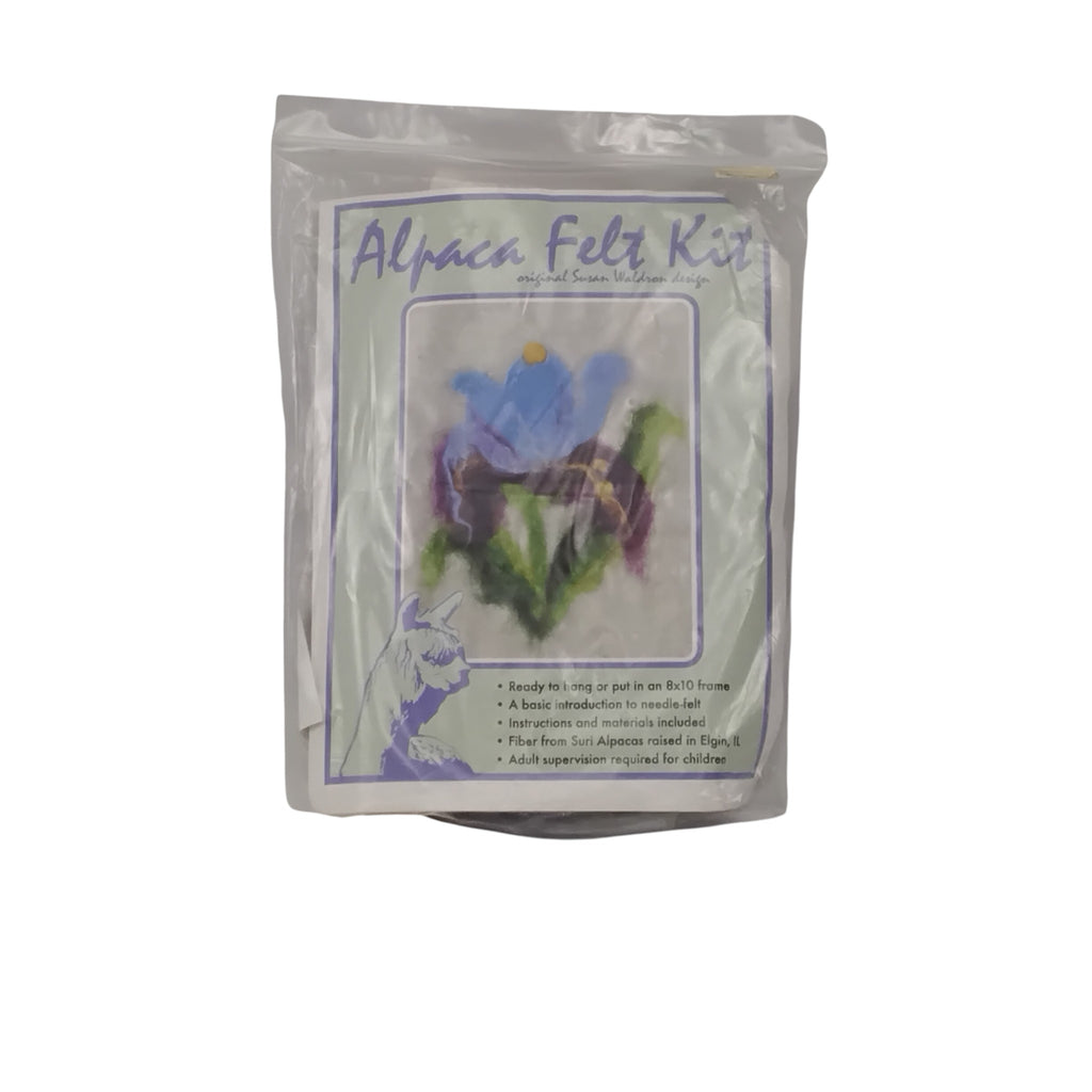Alpaca Felt Kit packaging with a floral design on a white background