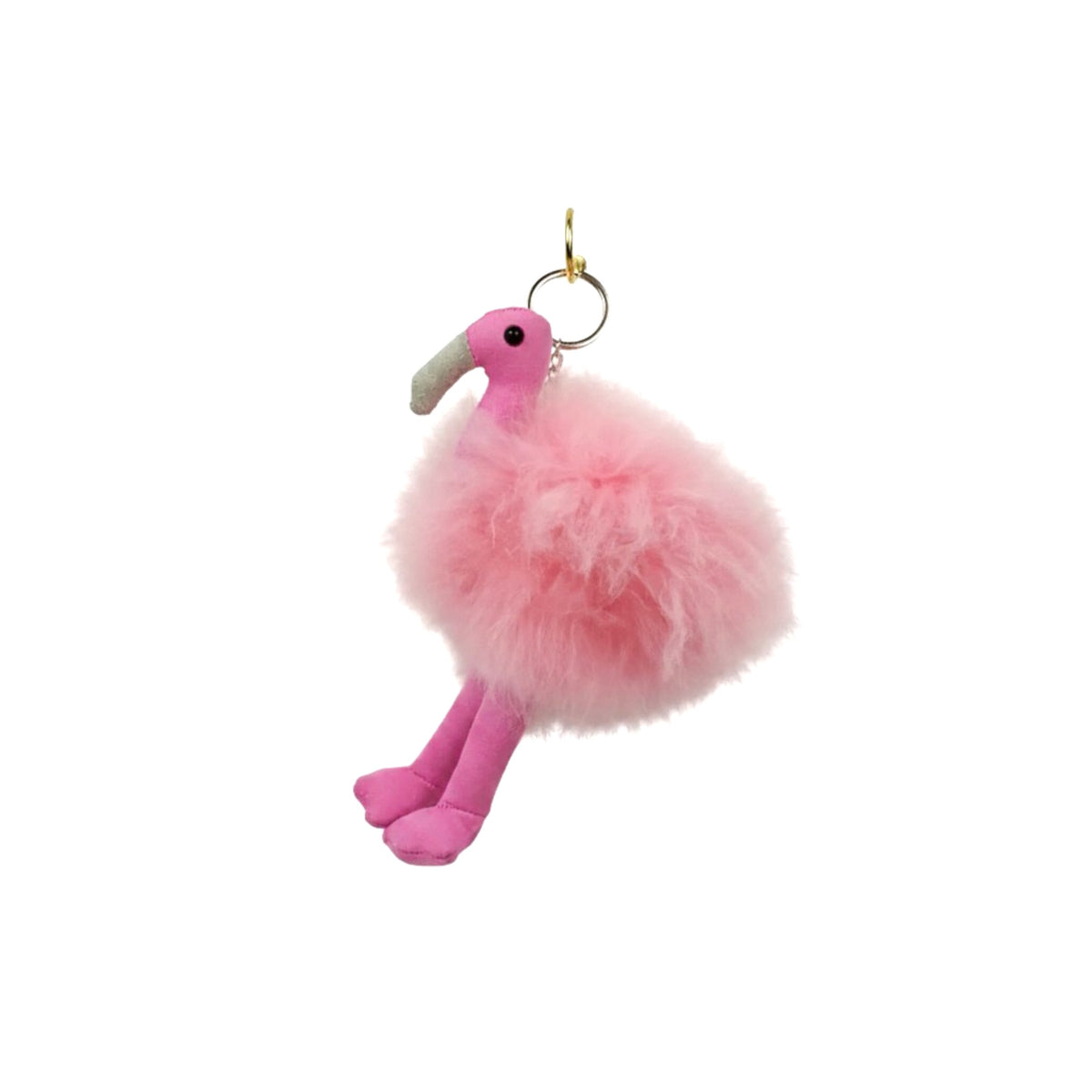 Flamingo Plush Toy Keychain