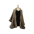 Lightweight Flowy Fur Trimmed Alpaca Cape