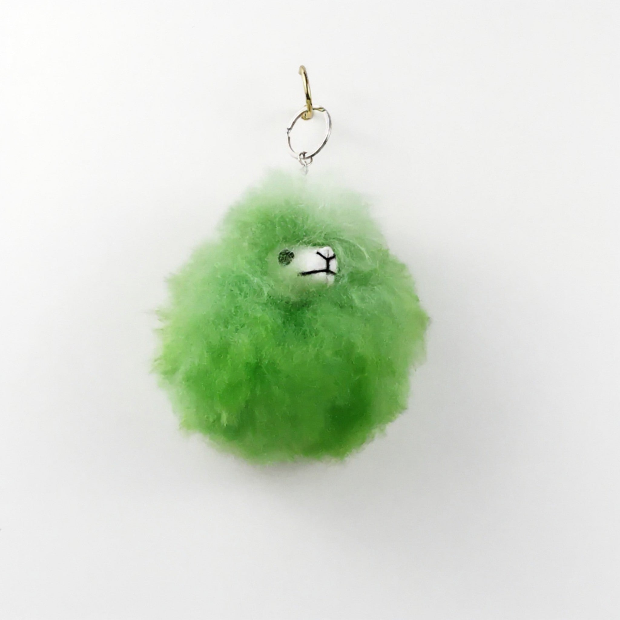 Kaleidoscope Alpaca Head Keychain