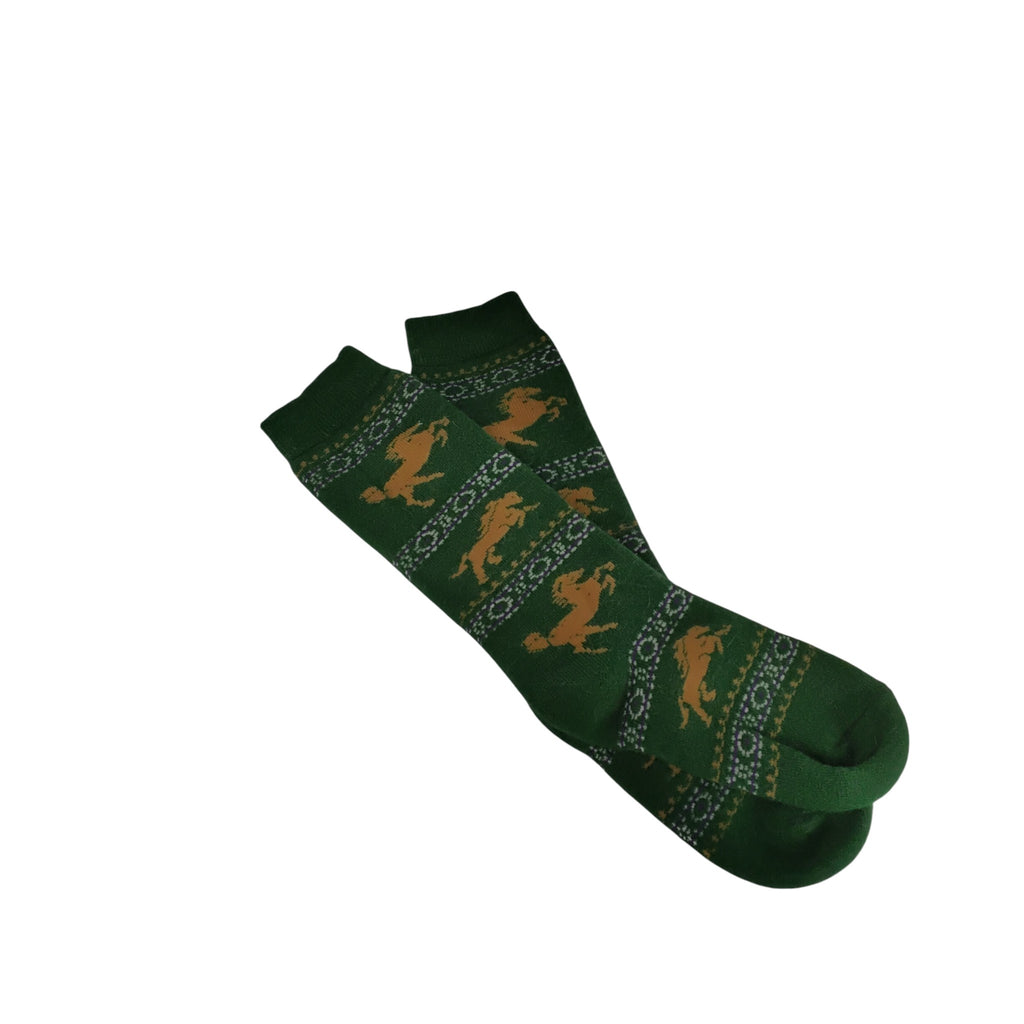 Prancing Horse Alpaca Socks - Kid Sized