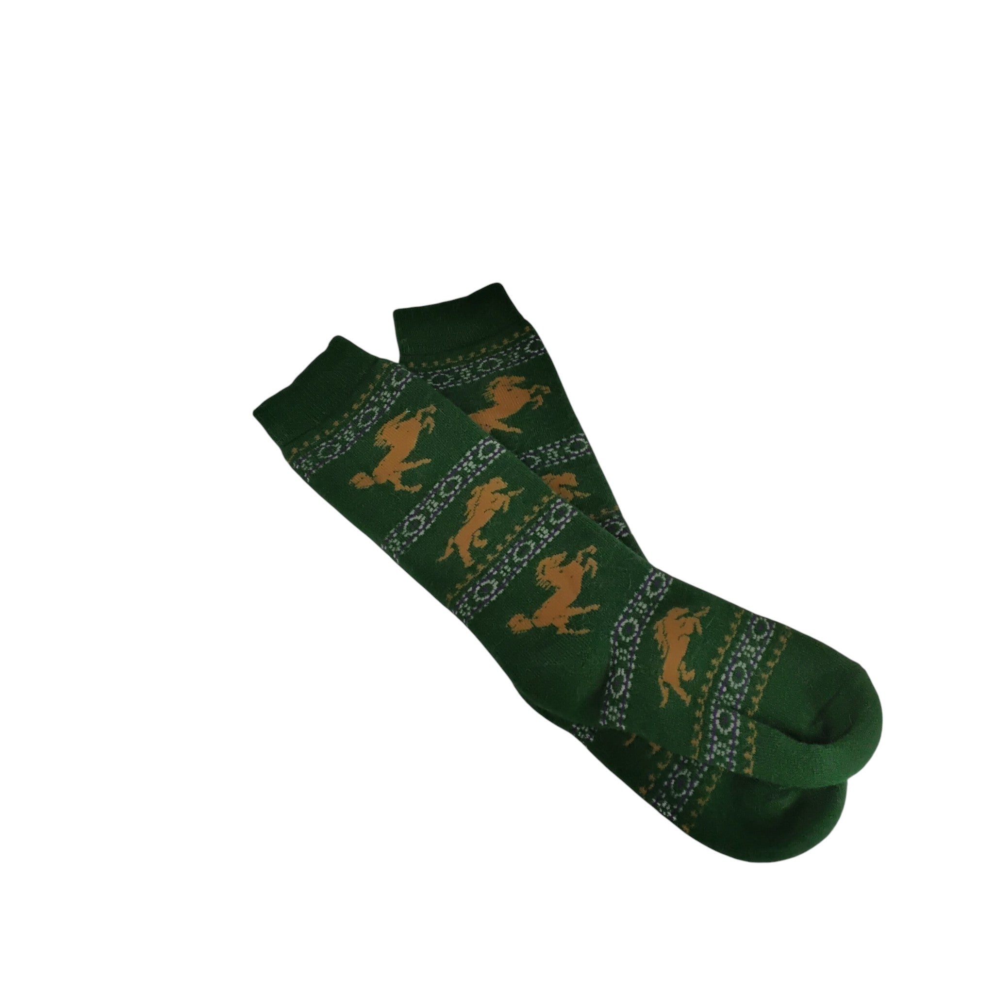 Prancing Horse Alpaca Socks - Kid Sized