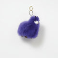 Huacaya Alpaca Standing Plush Toy Keychain Dyed in Fun Colors