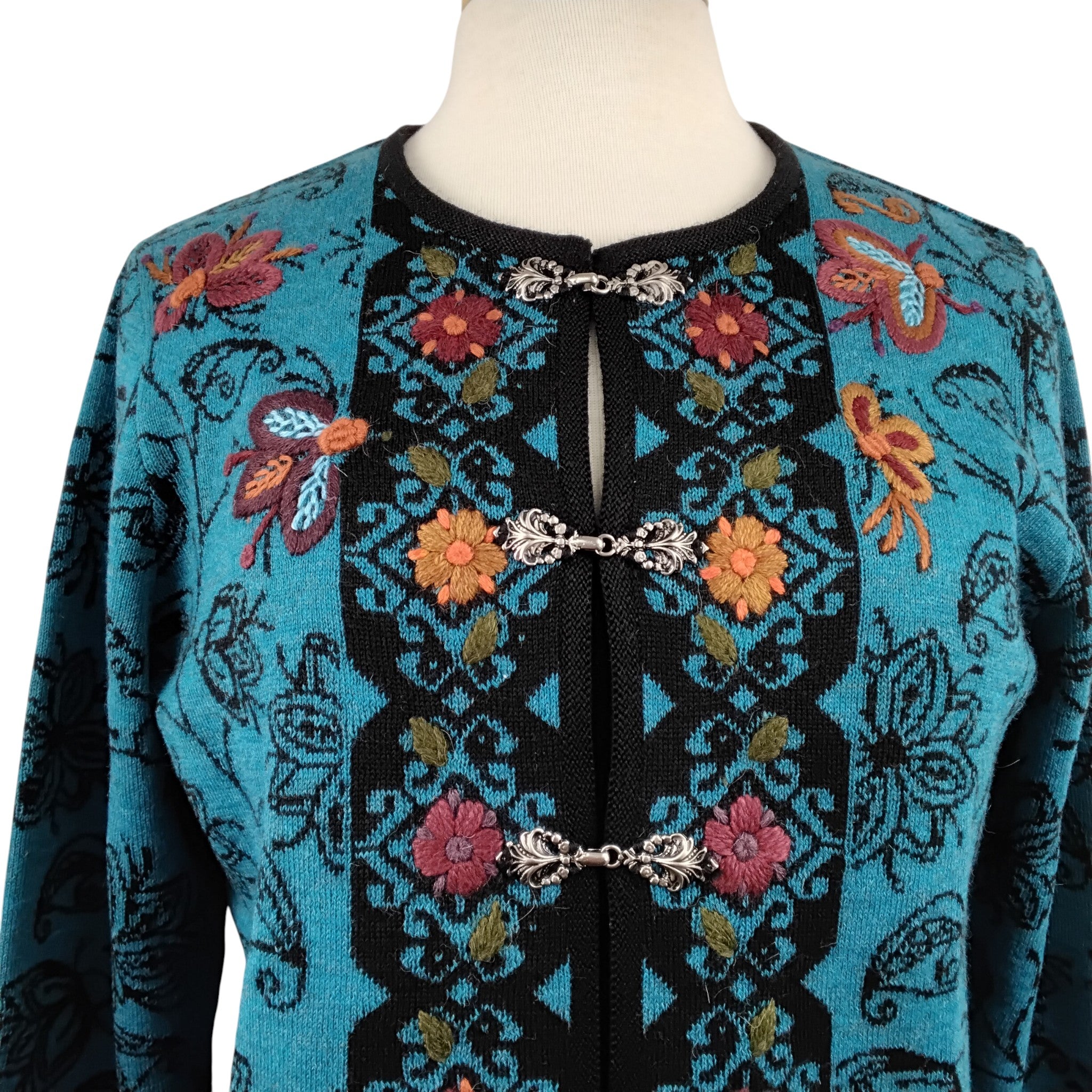 Meschell Alpaca Sweater  - Elegantly Embroidered