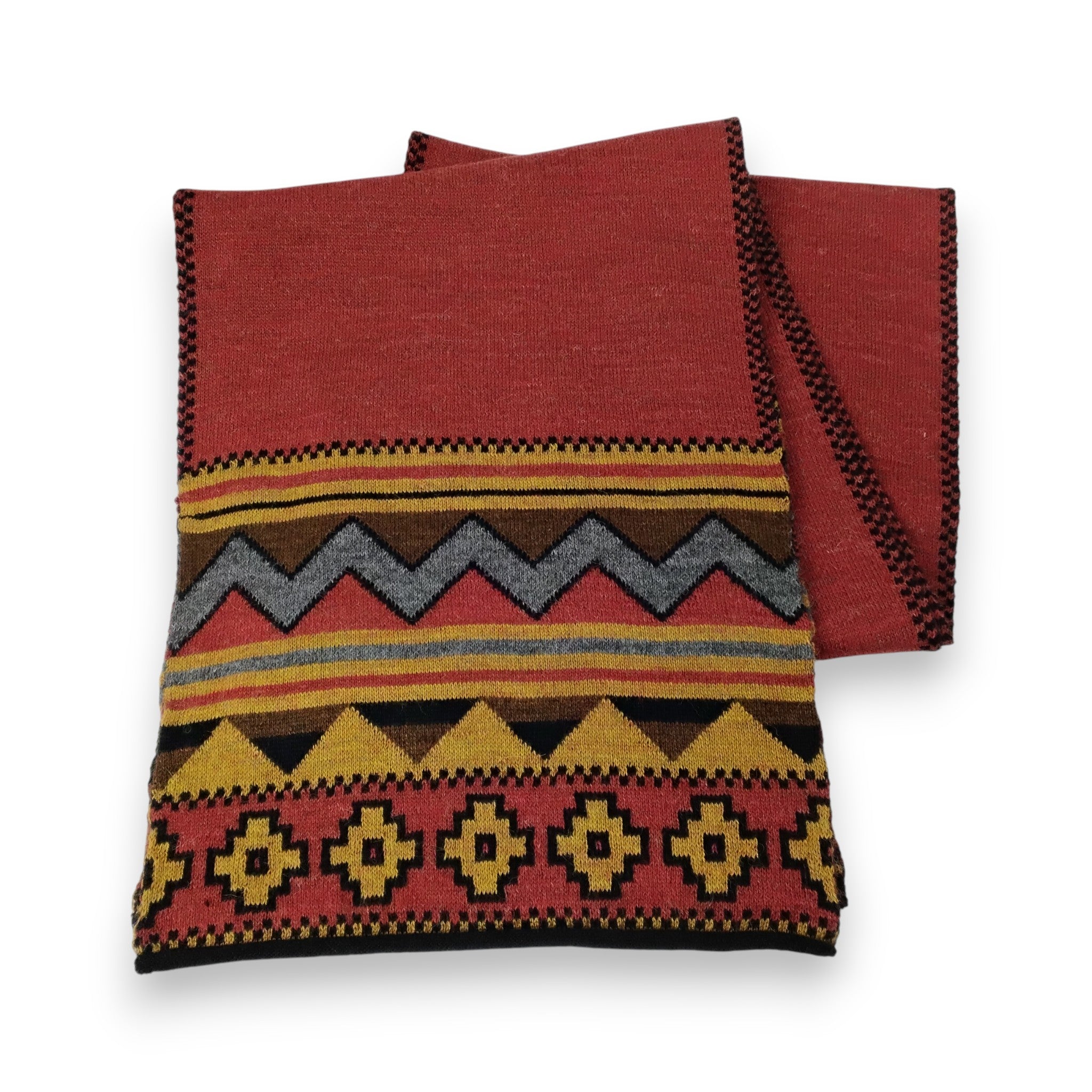 Nazca Design Soft Knit Scarf