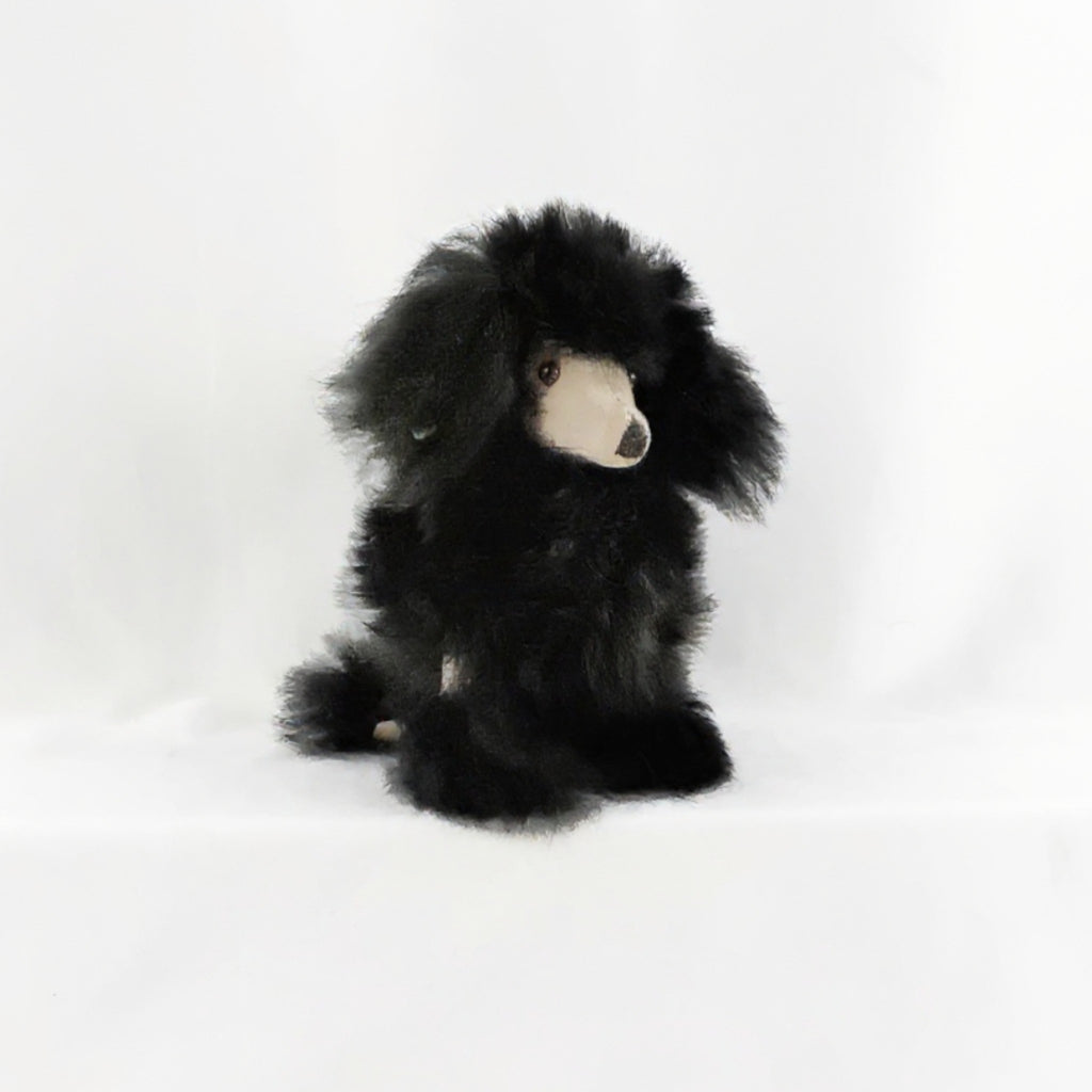 Poodle Plush Toy in Natural Colors - Medium Size