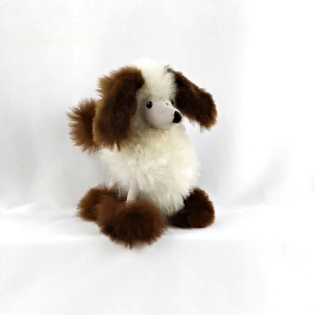 Poodle Plush Toy in Natural Colors - Medium Size
