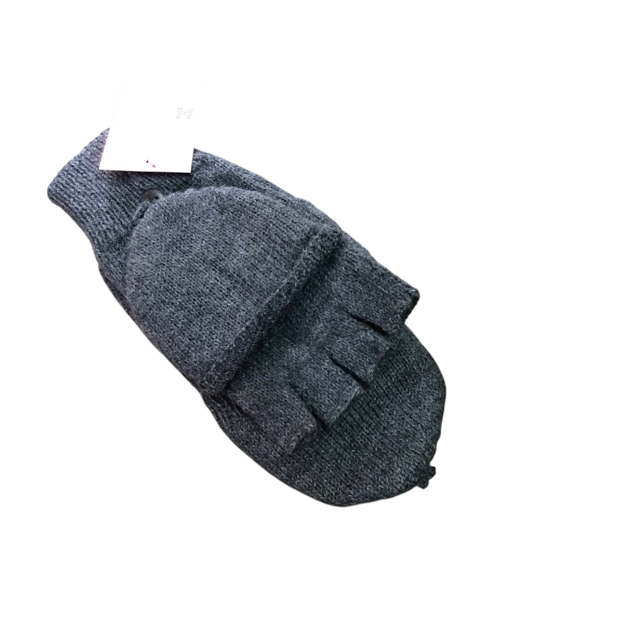 Alpaca Solid Color Glittens