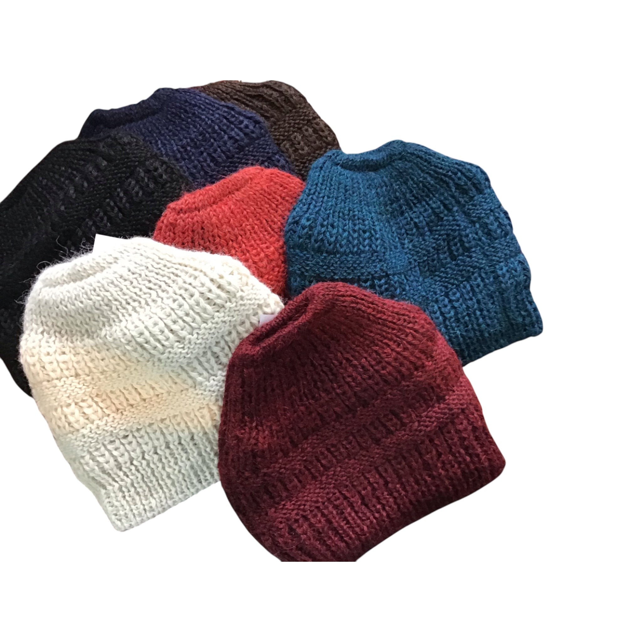 Alpaca Ponytail hat